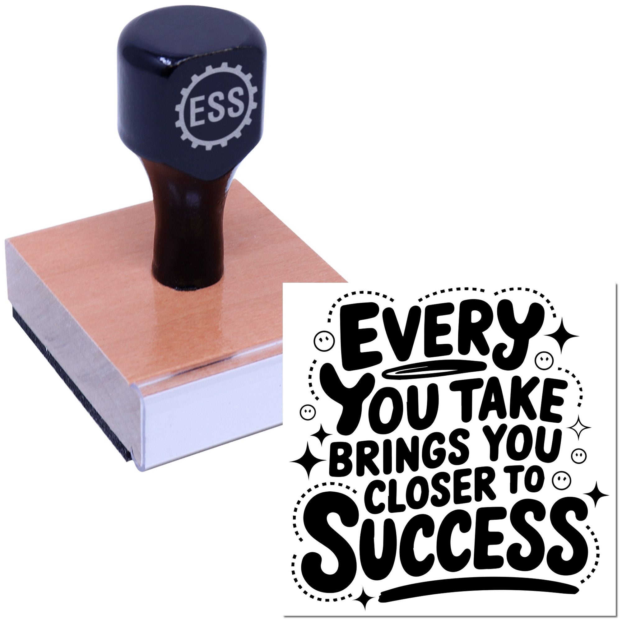 Every Step Counts Journaling Rubber Stamp