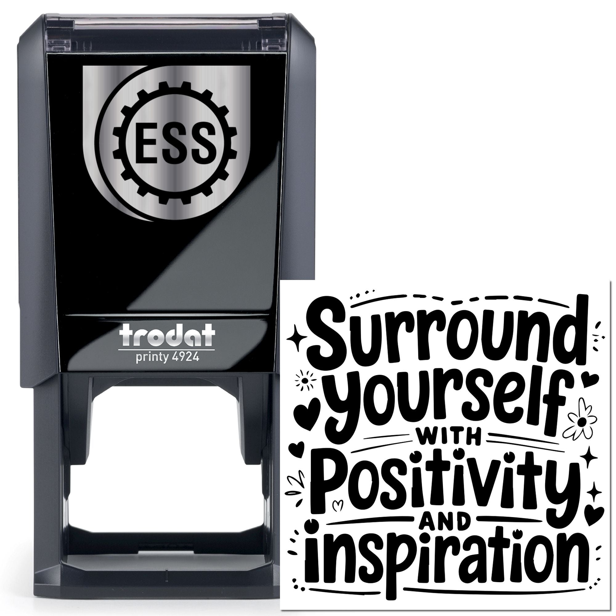 Self-Inking Positive Surroundings Paper Goods Stamp