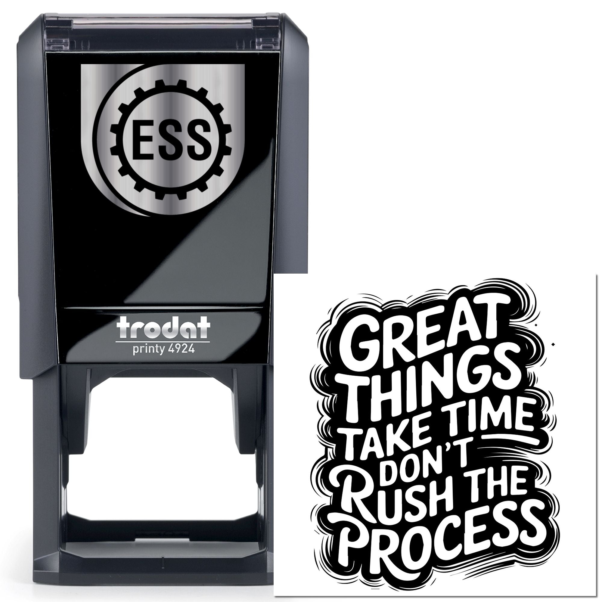 Self-Inking Slow Progress Greeting Card Stamp