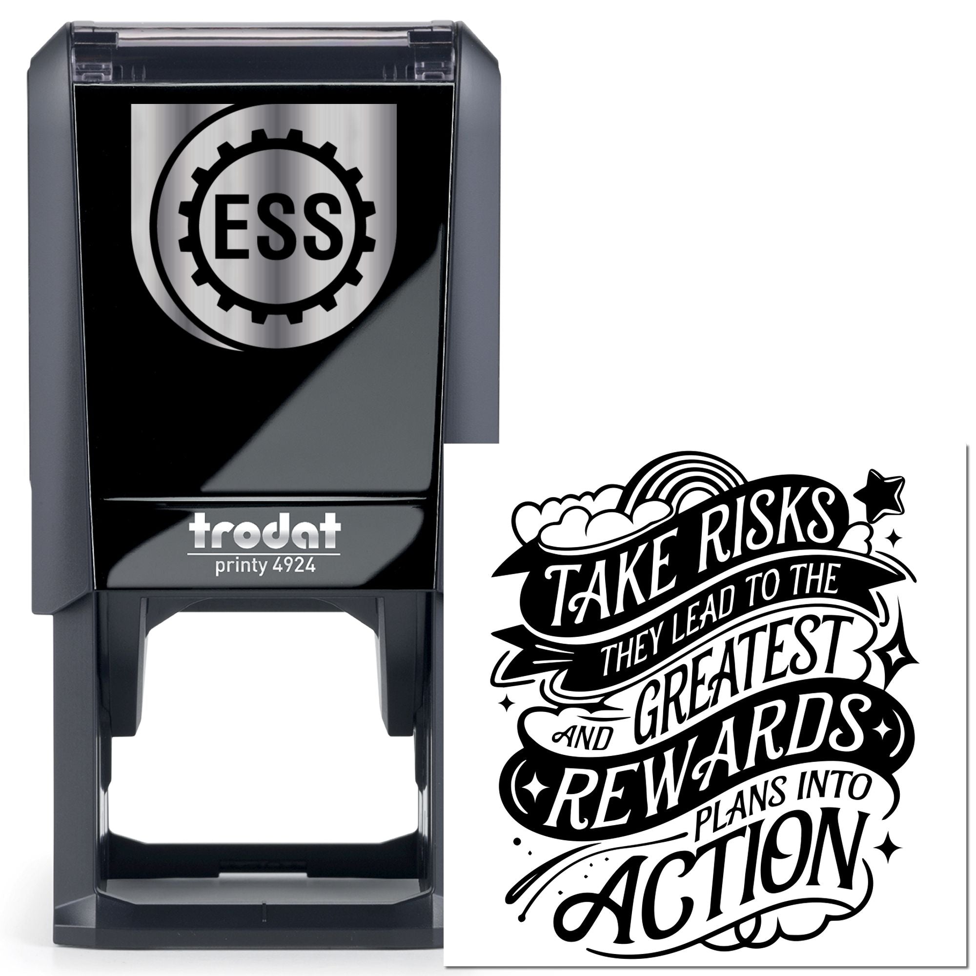 Self-Inking Risk Rewards Favor Tag Stamp
