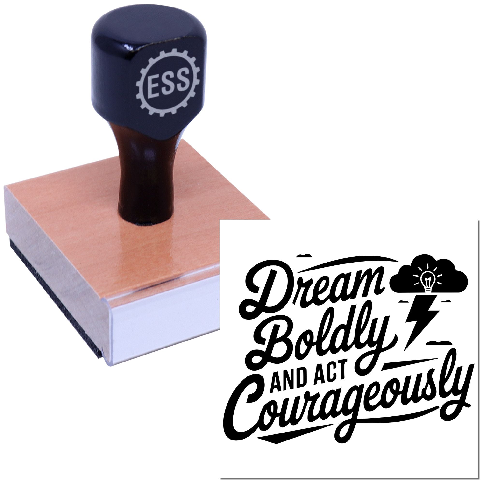Bold Dream Execution Party Favor Rubber Stamp