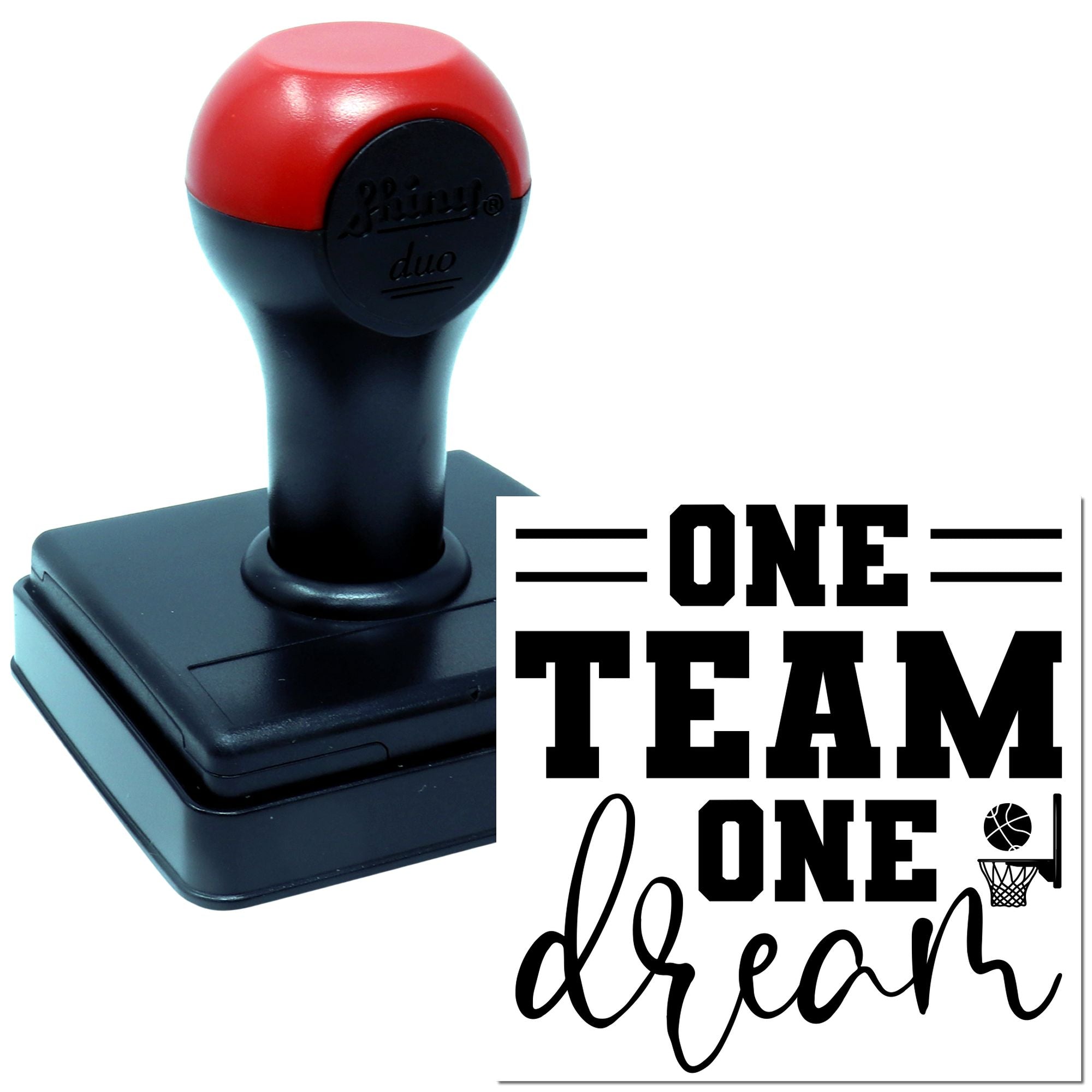 Duo One Team One Dream Basketball Hand Stamp
