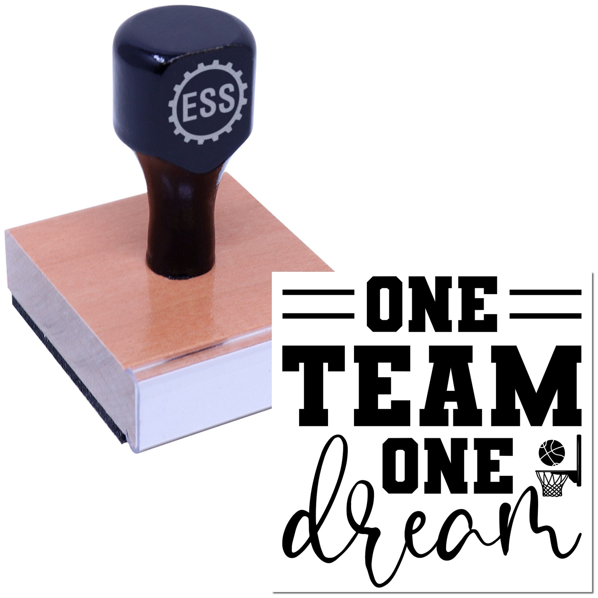 Collective Court Ambition Cardmaking Rubber Stamp