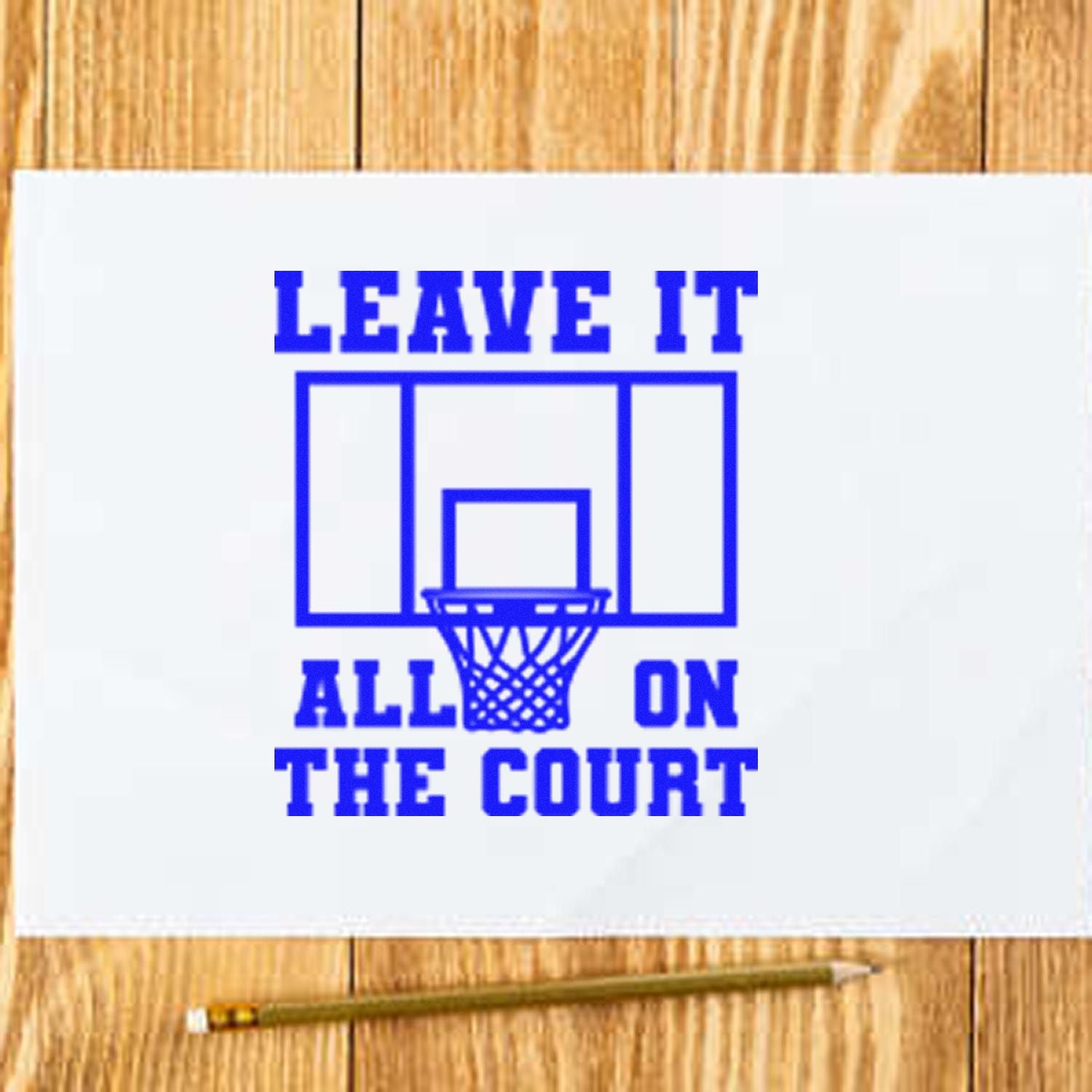 Duo Leave It All On Court Hand Stamp