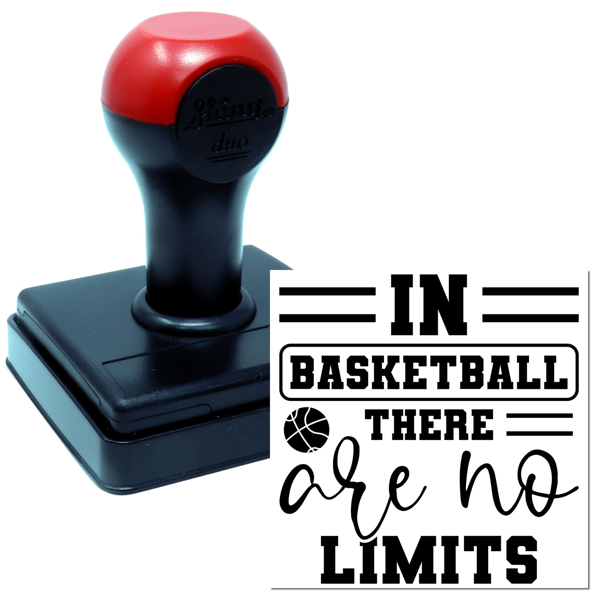 Duo Basketball There Are No Limits Hand Stamp