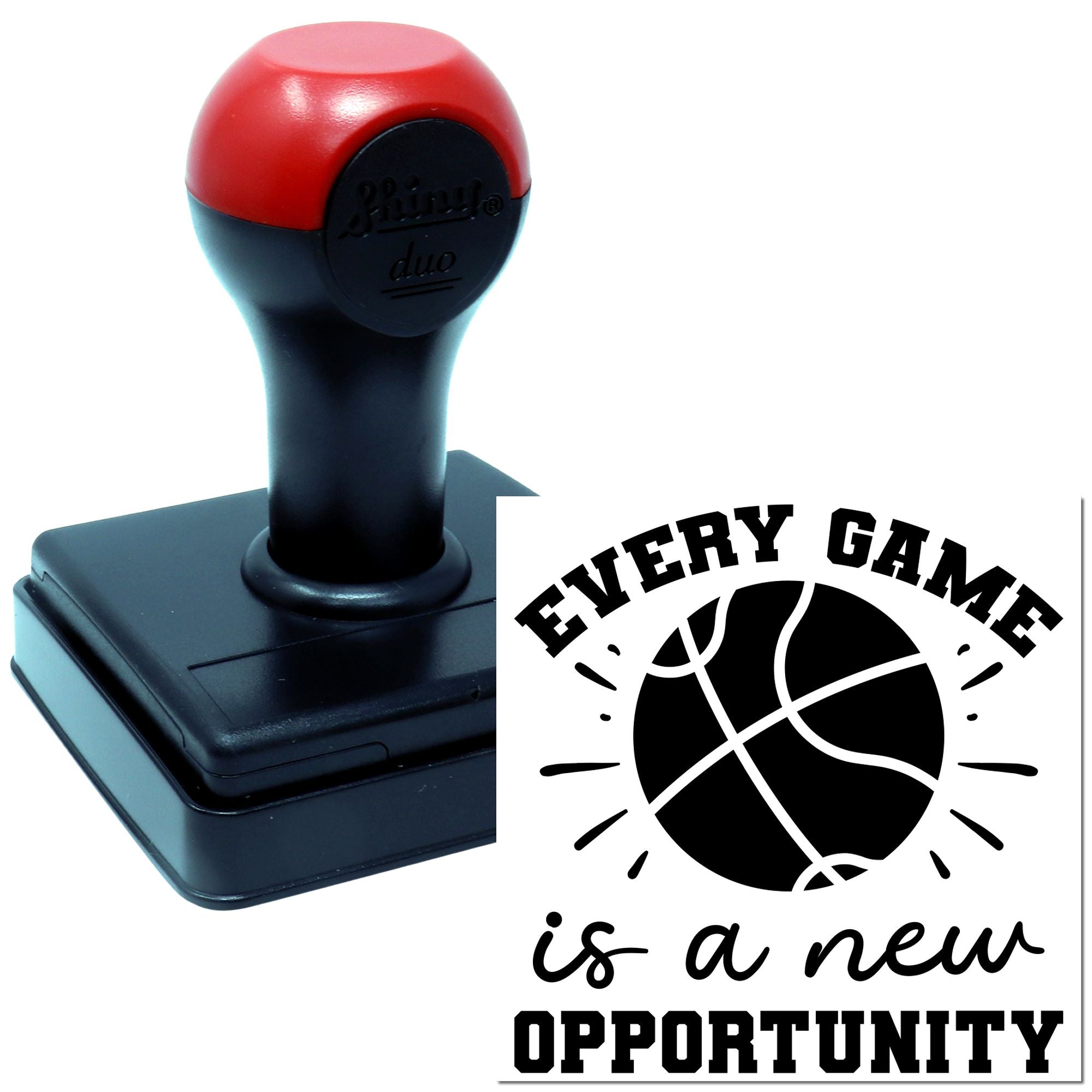 Duo Basketball Every Game New Opportunity Hand Stamp