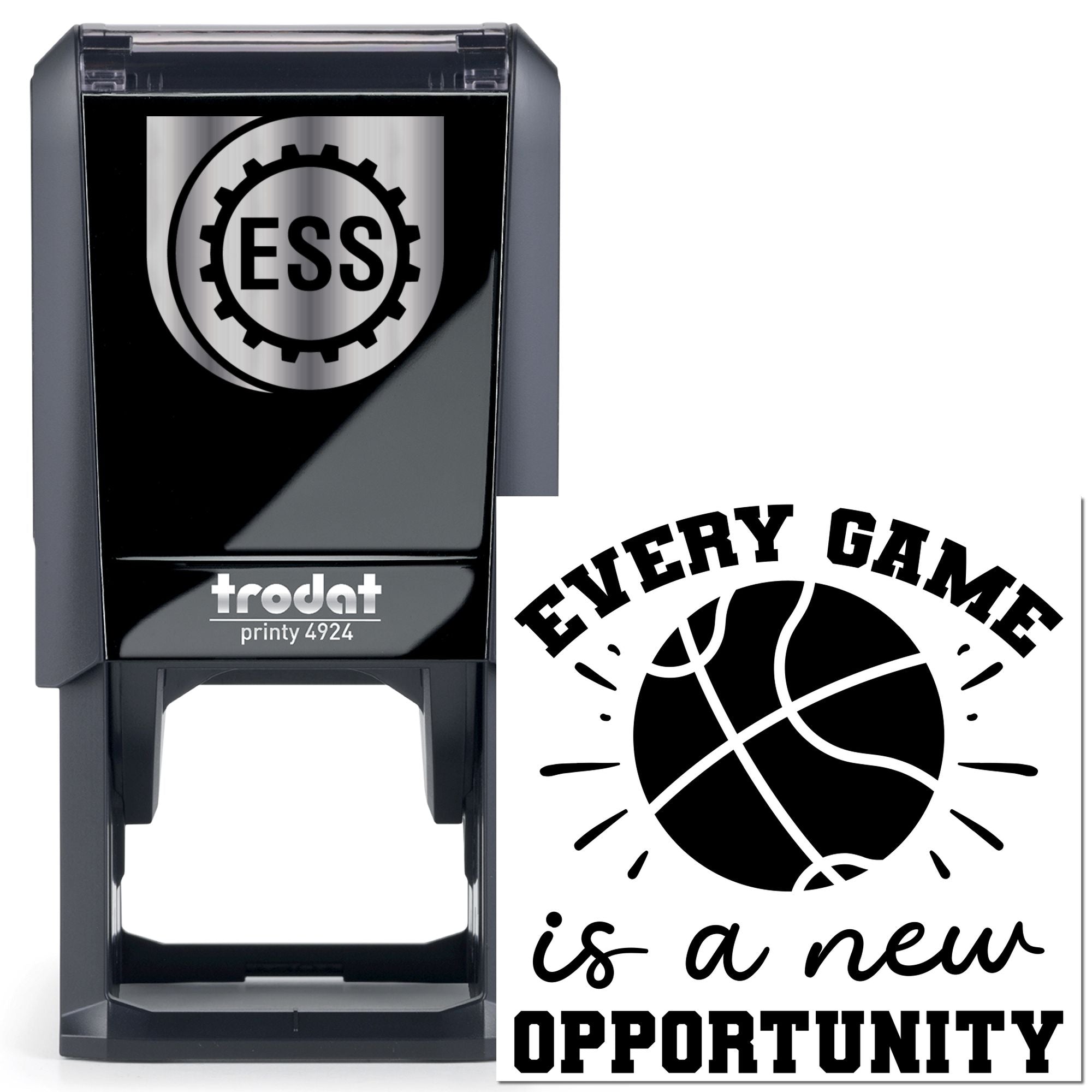 Self-Inking Opportunity Basketball Postcard Stamp