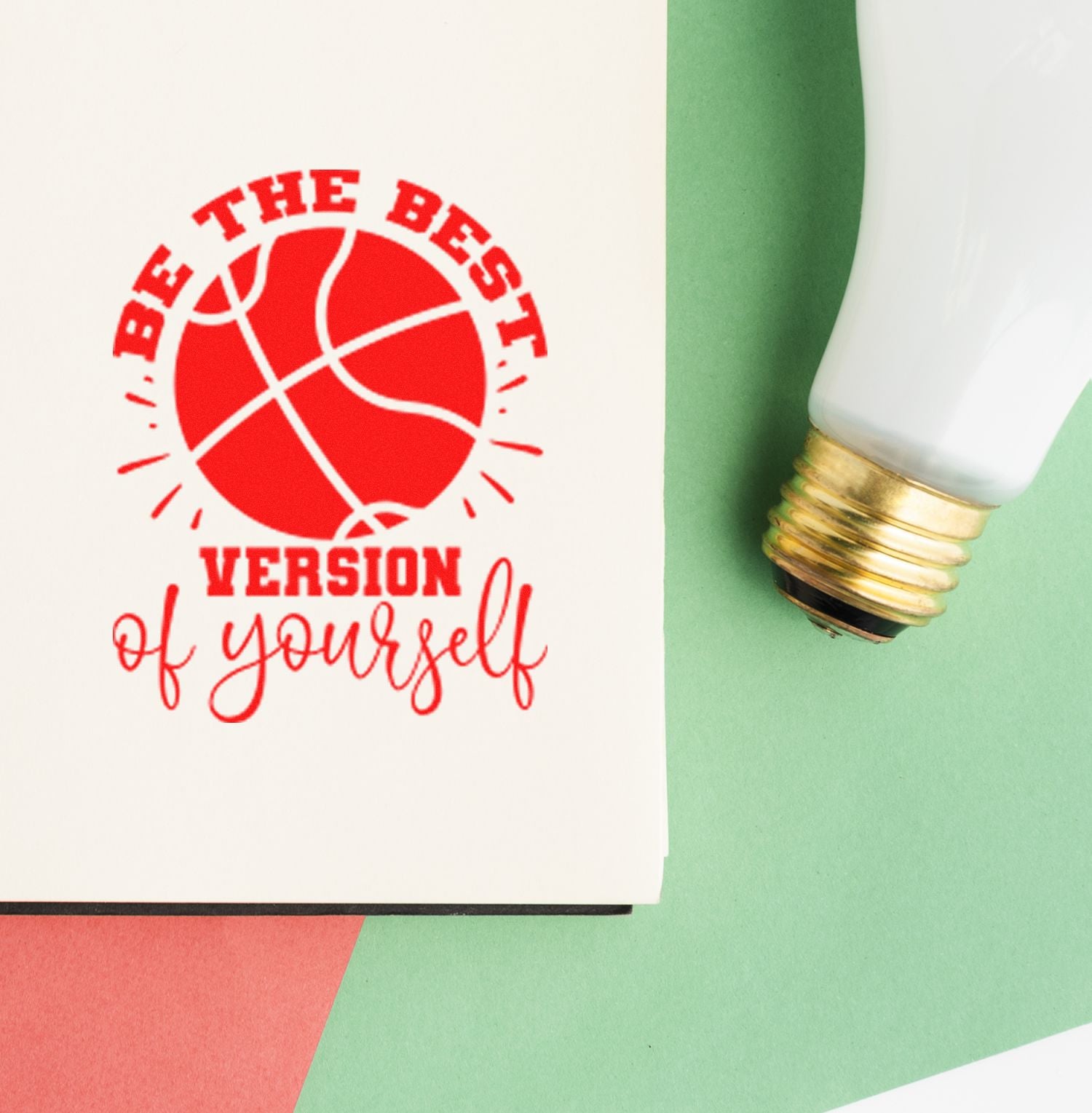 Pre-Inked Be Your Best Favor Tag Stamp