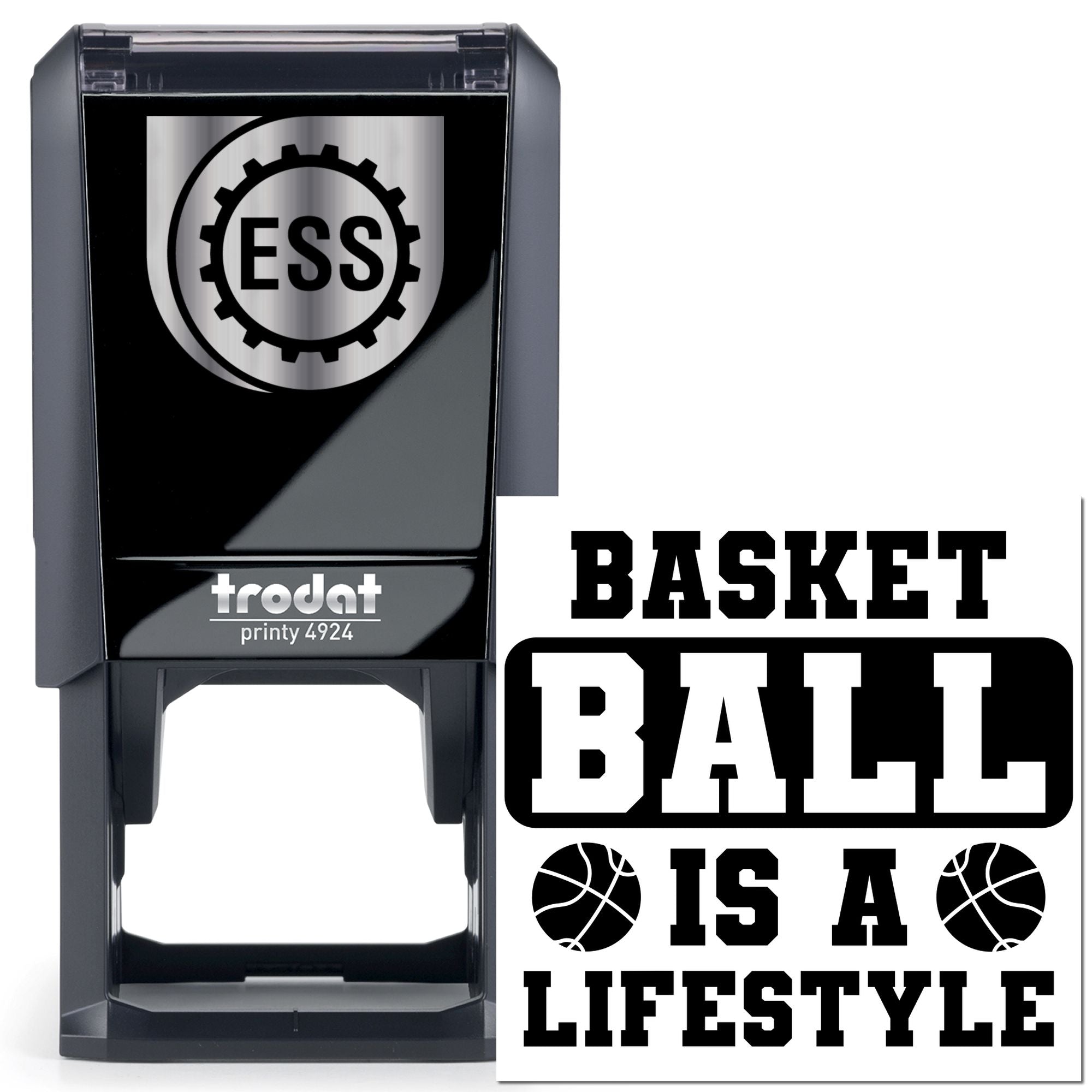 Self-Inking Basketball Lifestyle Scrapbooking Stamp