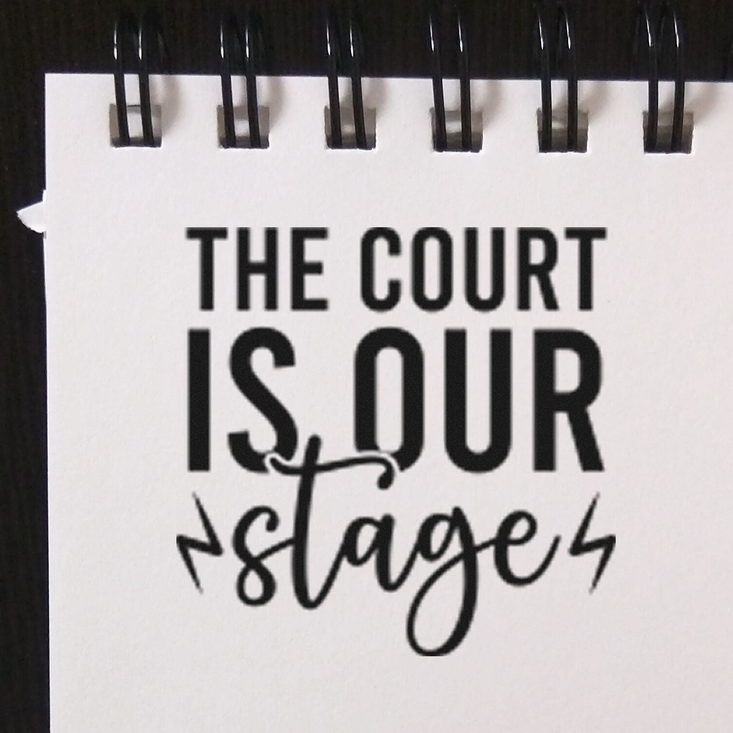 Pre-Inked Court Is Stage Scrapbooking Stamp