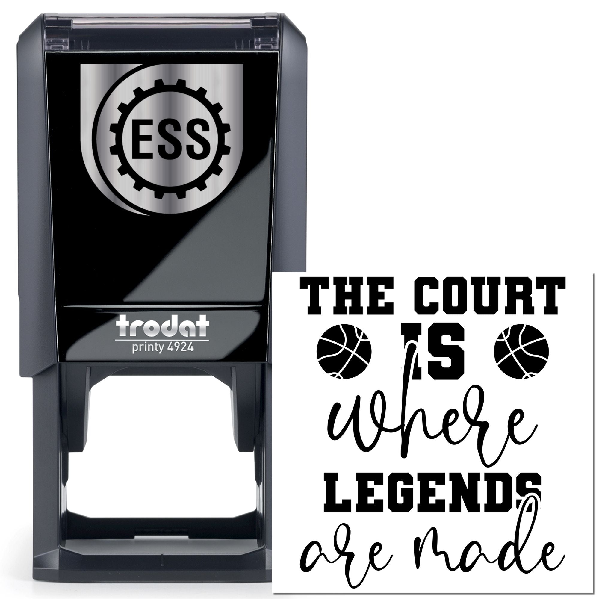 Self-Inking Basketball Legends Paper Craft Stamp