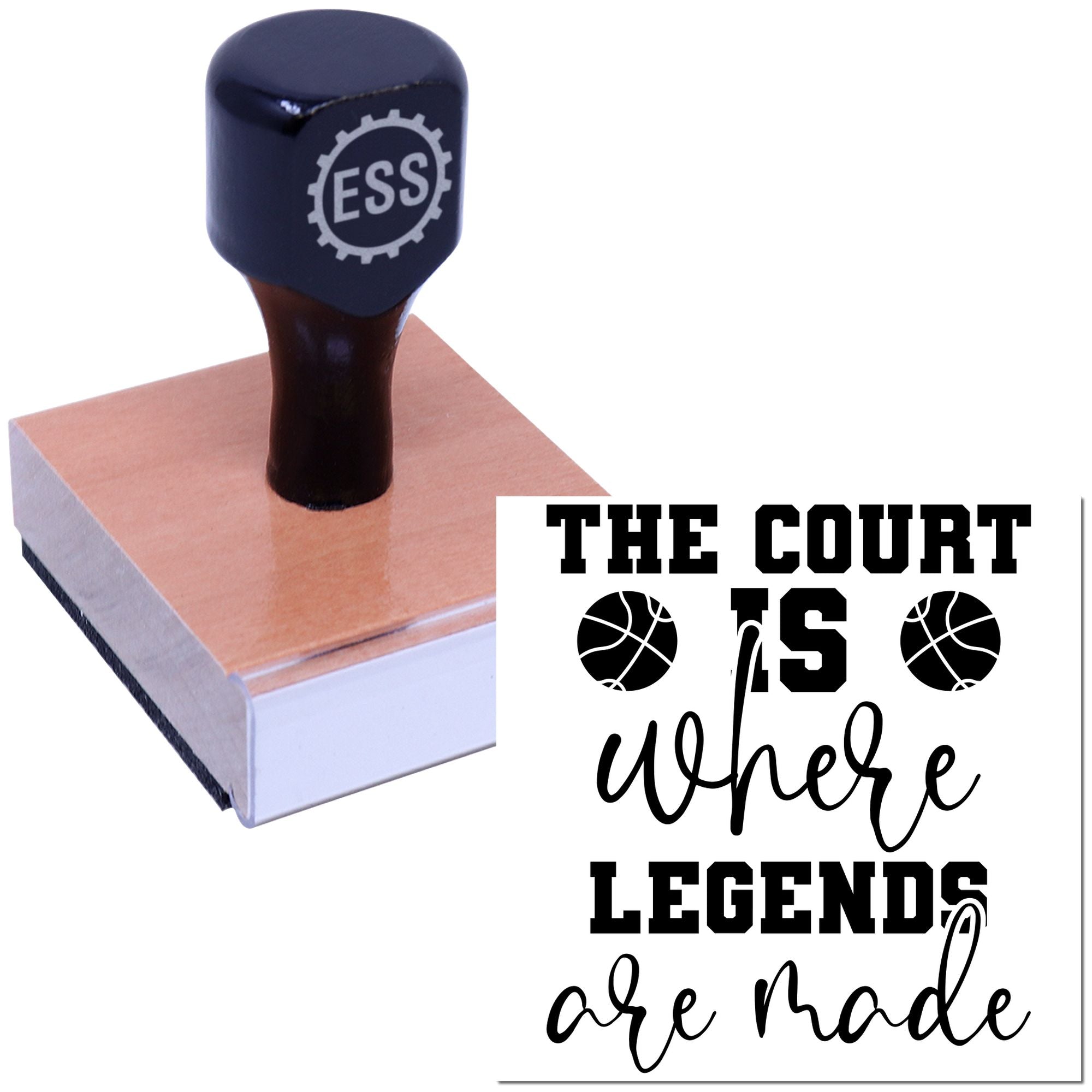 Legend Making Court Cardmaking Rubber Stamp