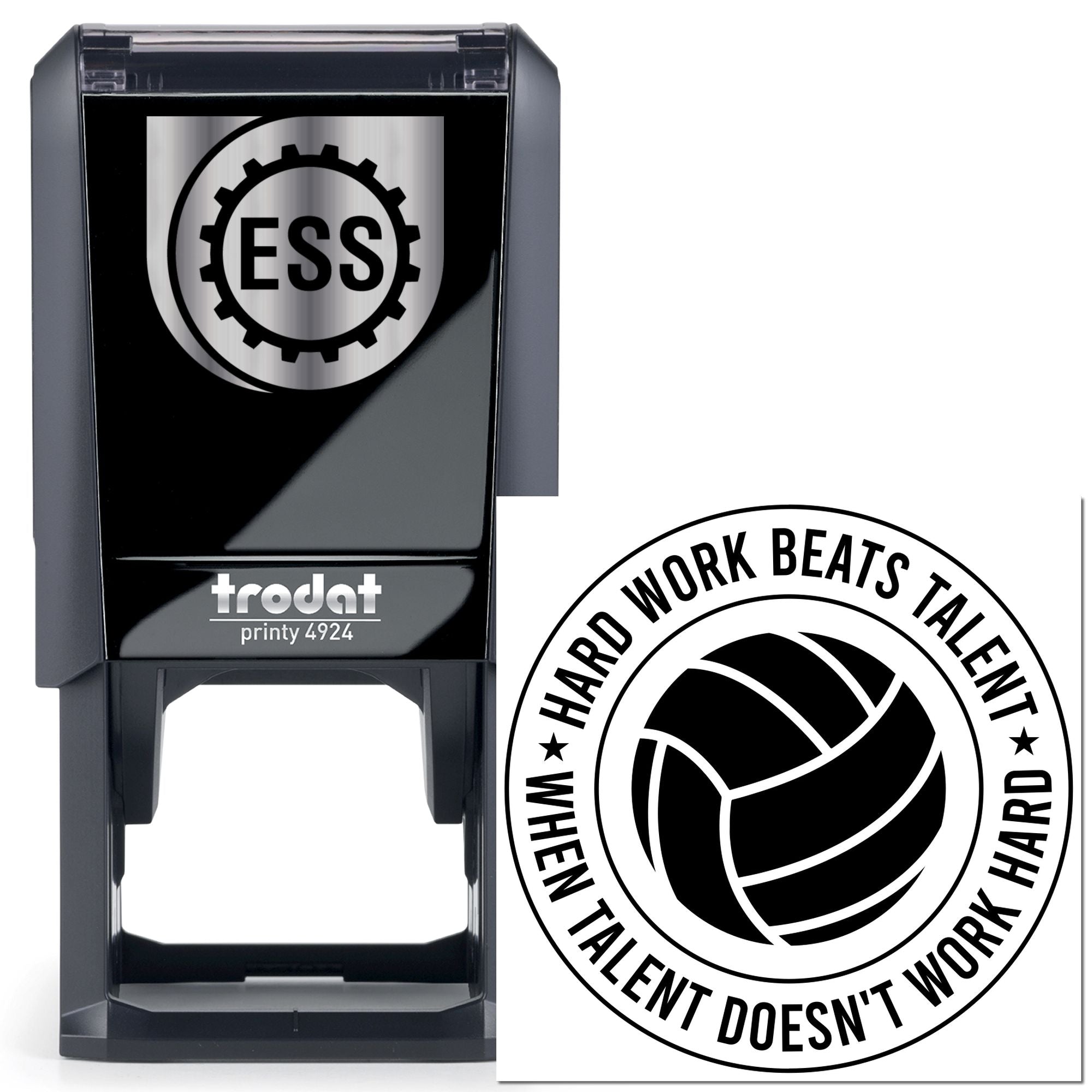 Self-Inking Basketball Motto Paper Goods Stamp