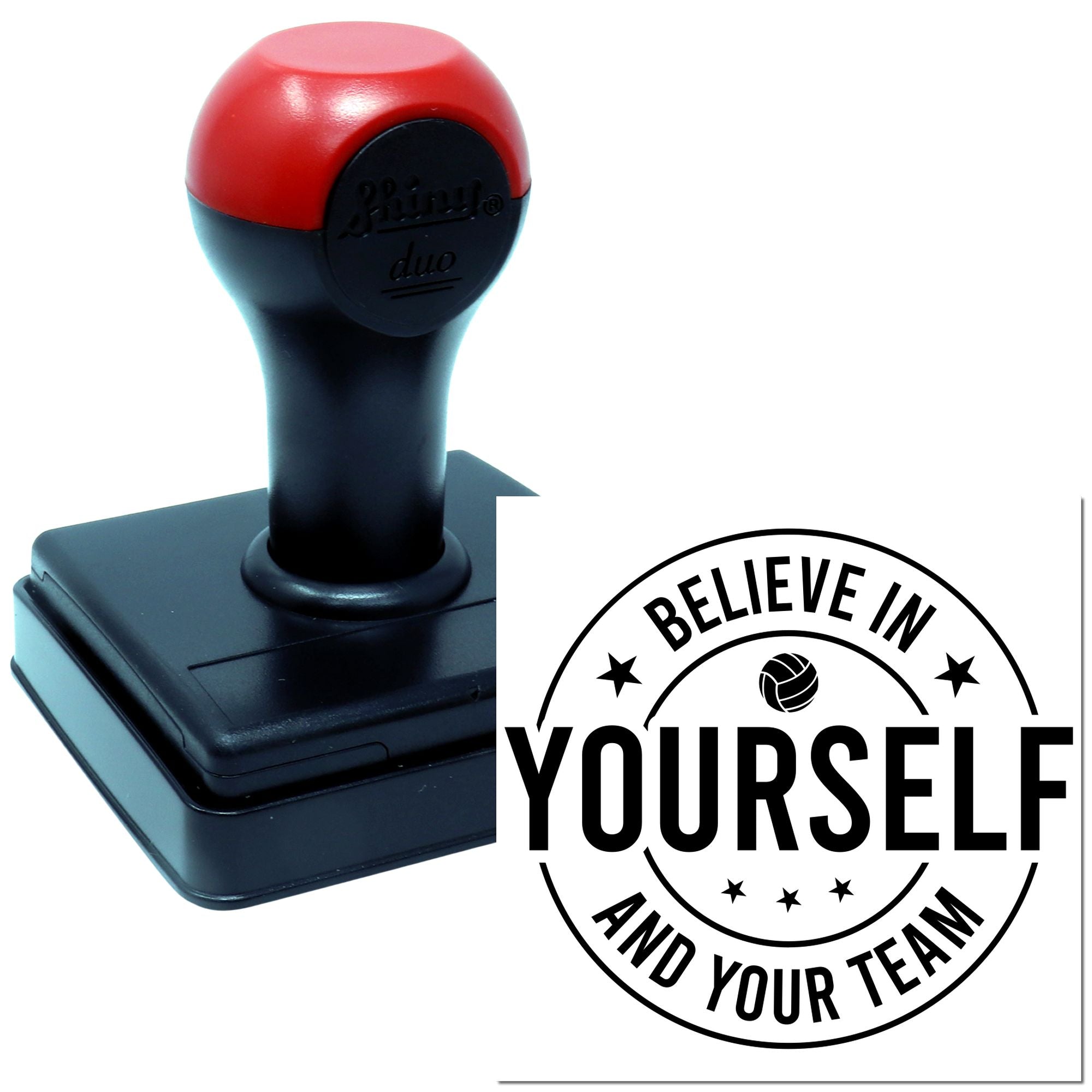 Duo Believe In Yourself And Team Hand Stamp