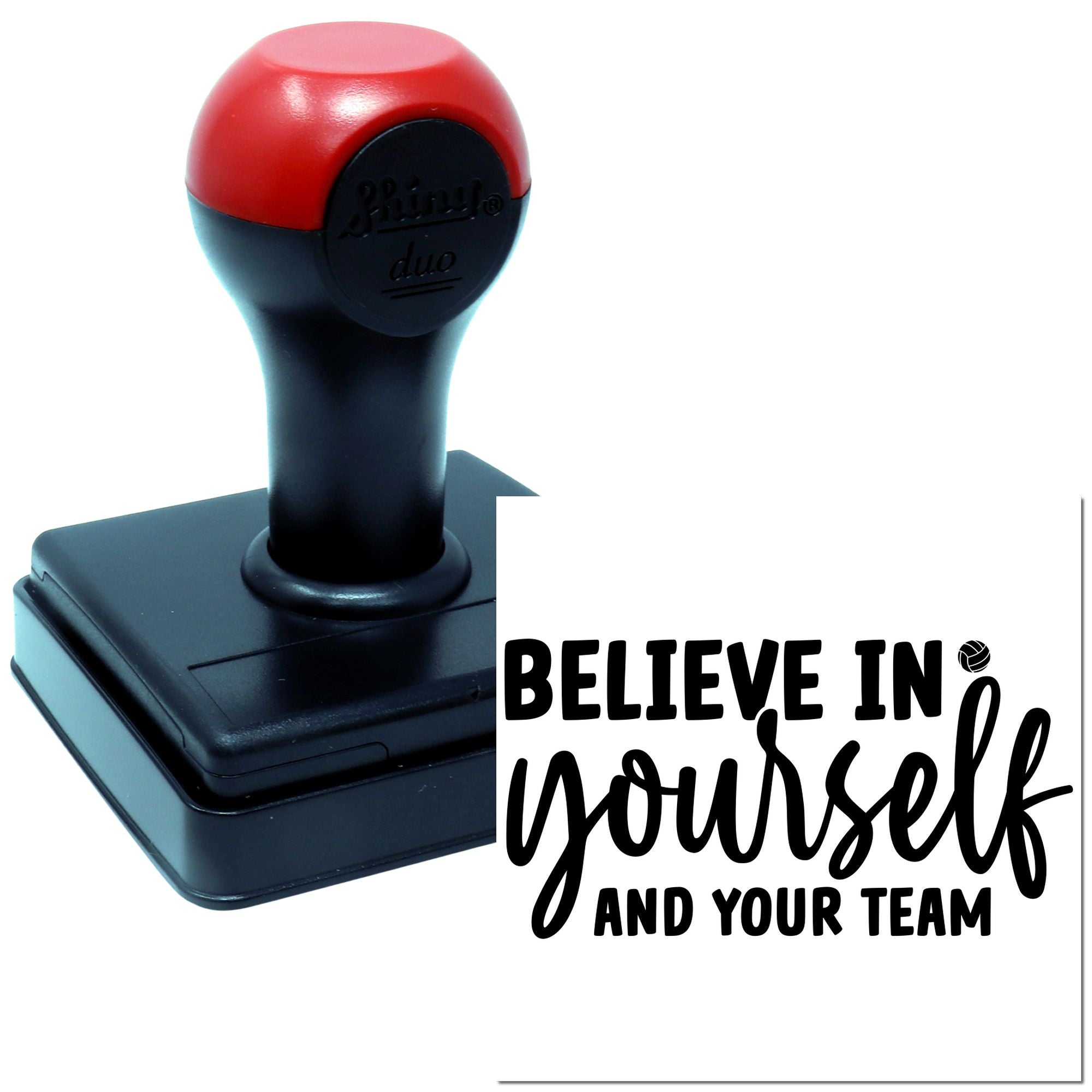 Duo Believe In Yourself And Teamwork Hand Stamp