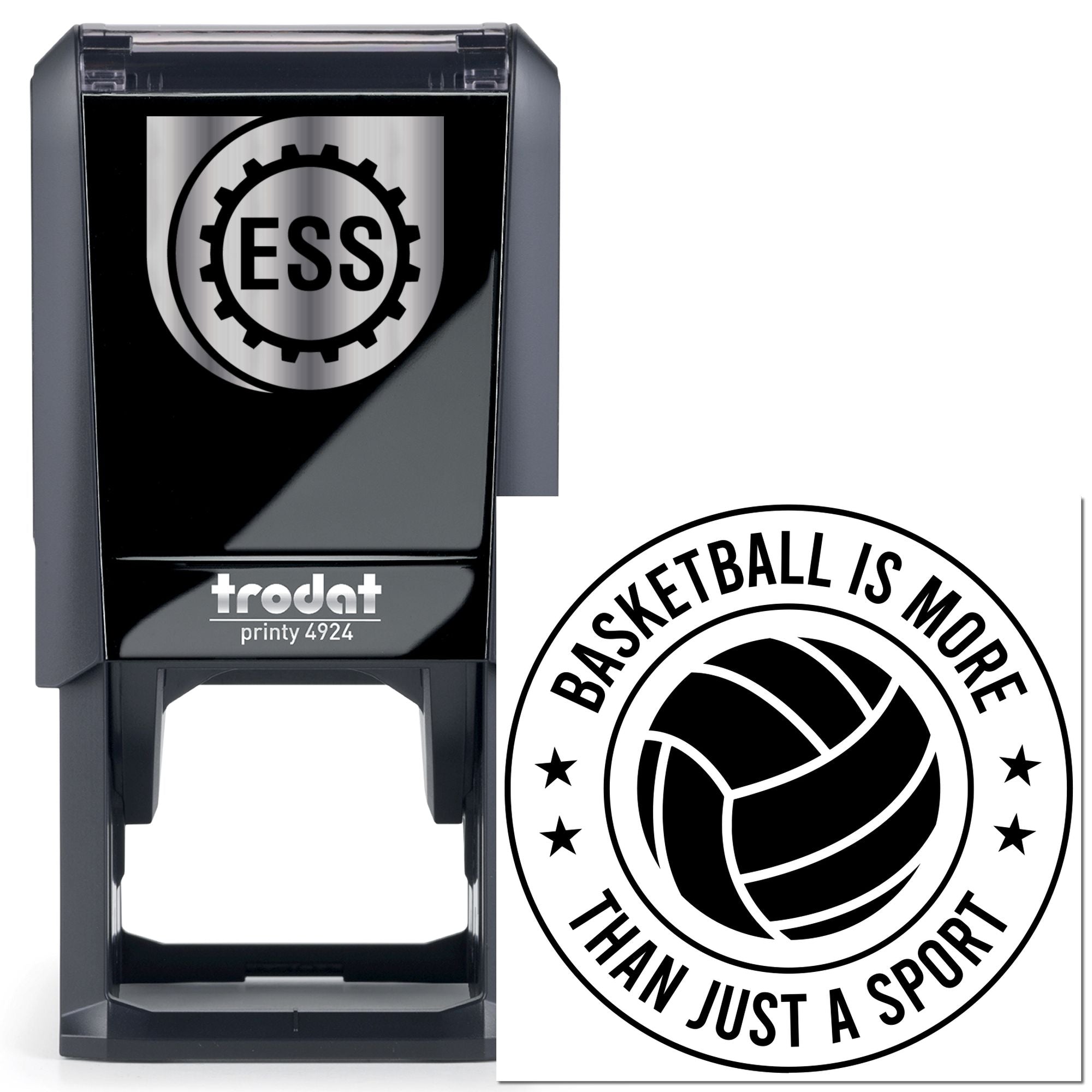 Self-Inking Basketball Badge Postcard Stamp