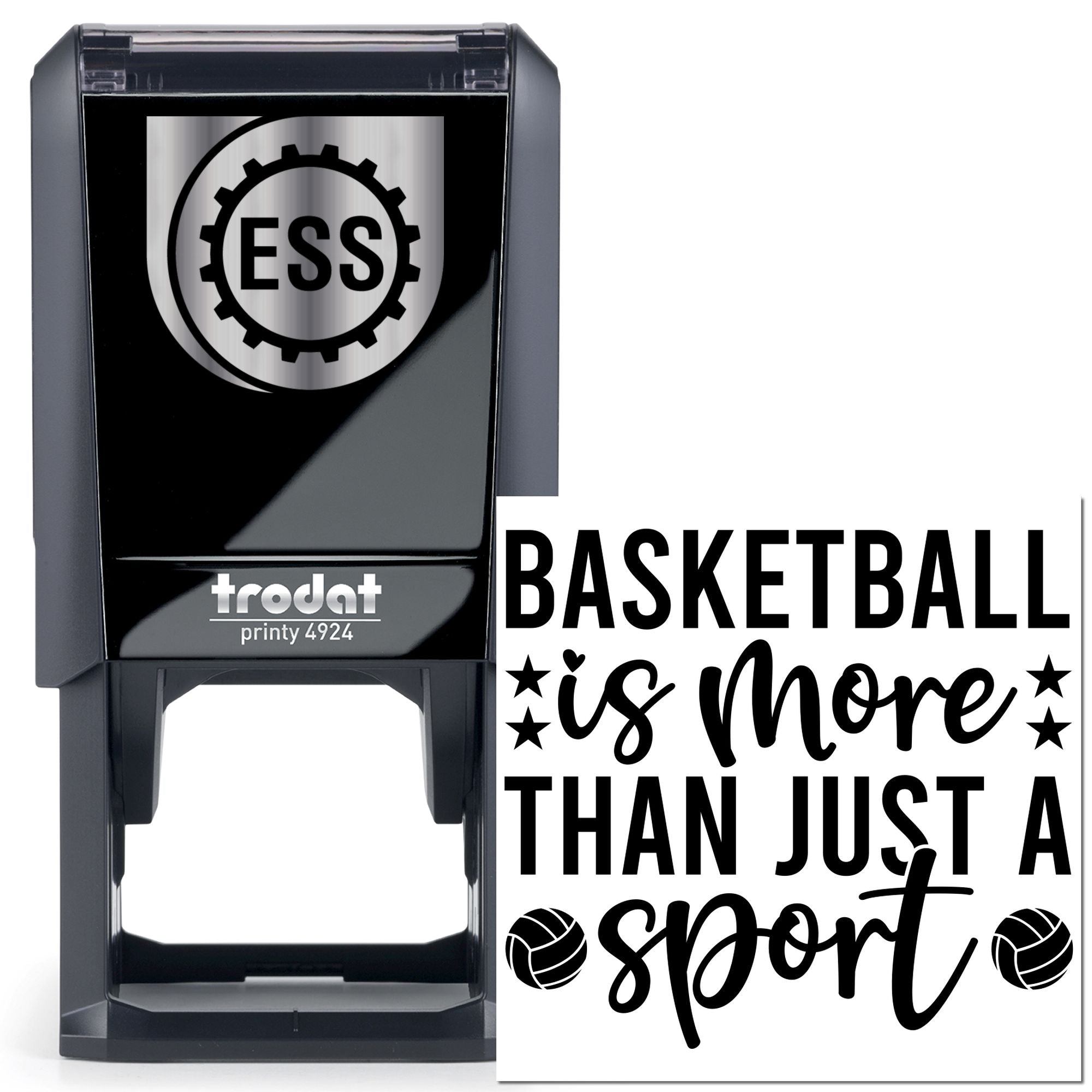 Self-Inking Basketball Passion Tag Stamp