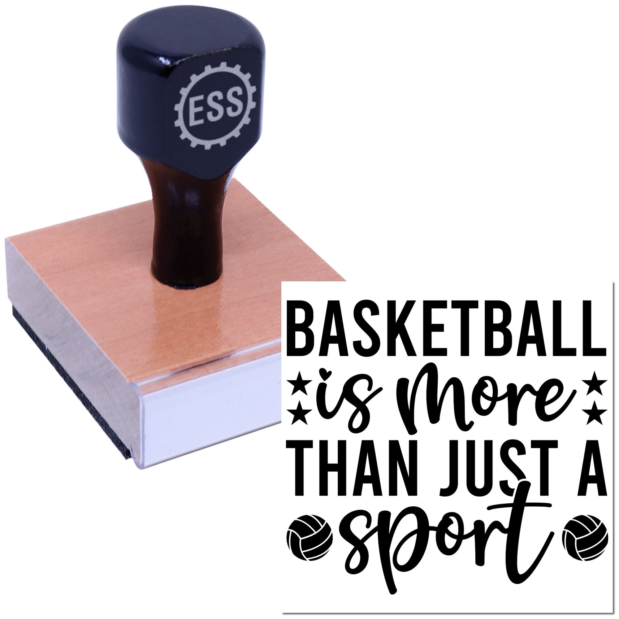 Beyond The Game Favor Tag Rubber Stamp