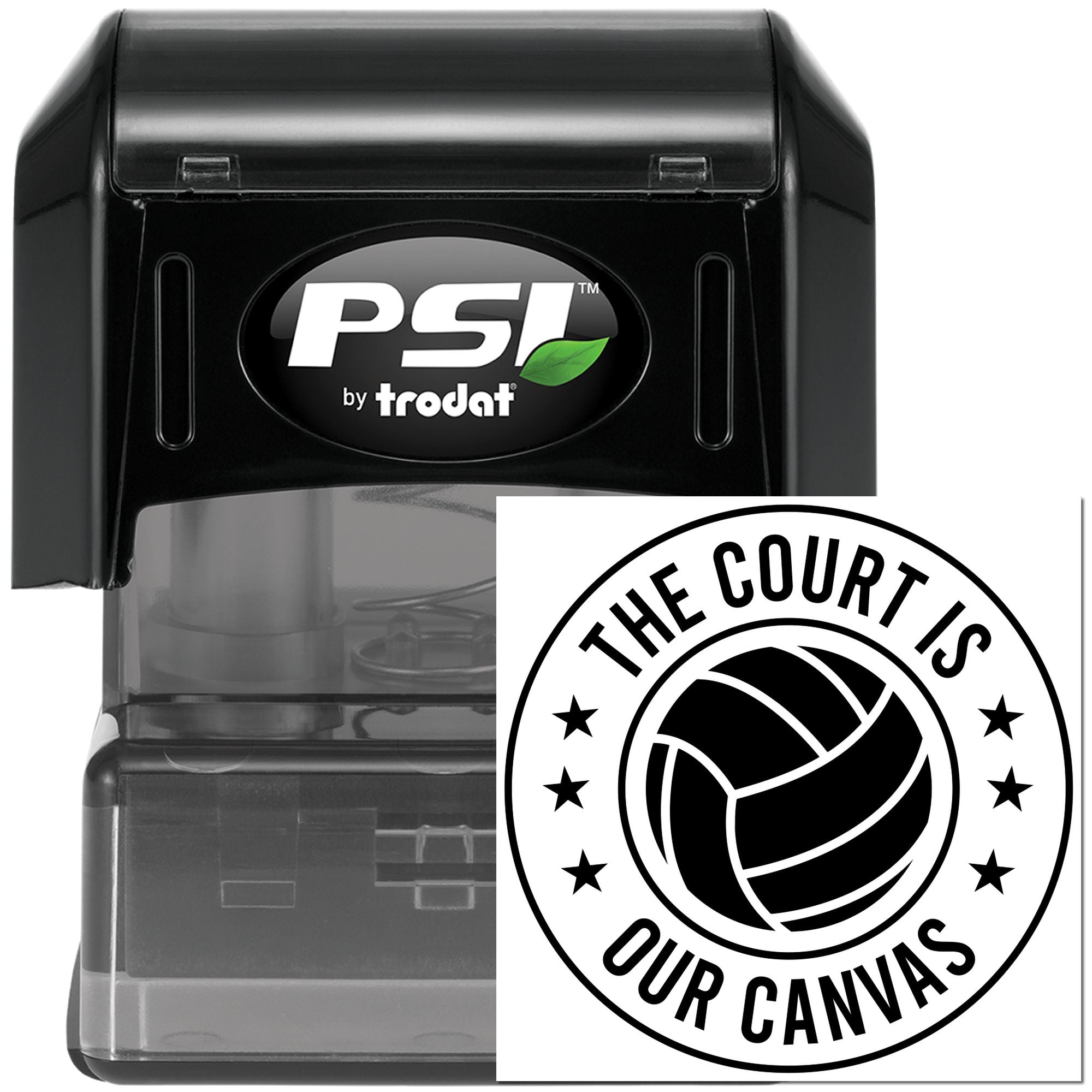 Pre-Inked Court Is Canvas Craft Stamp