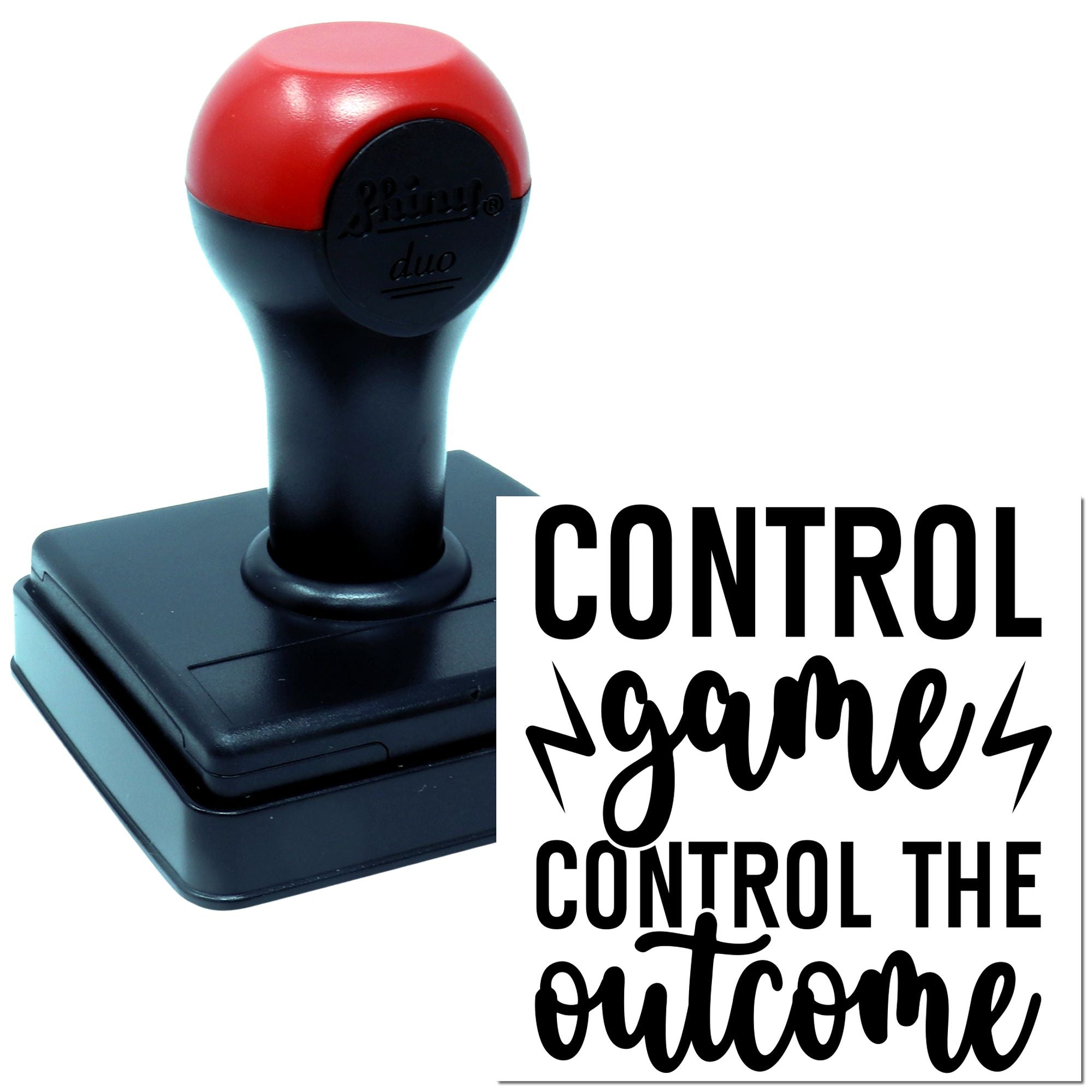 Duo Control Game, Control The Outcome Hand Stamp