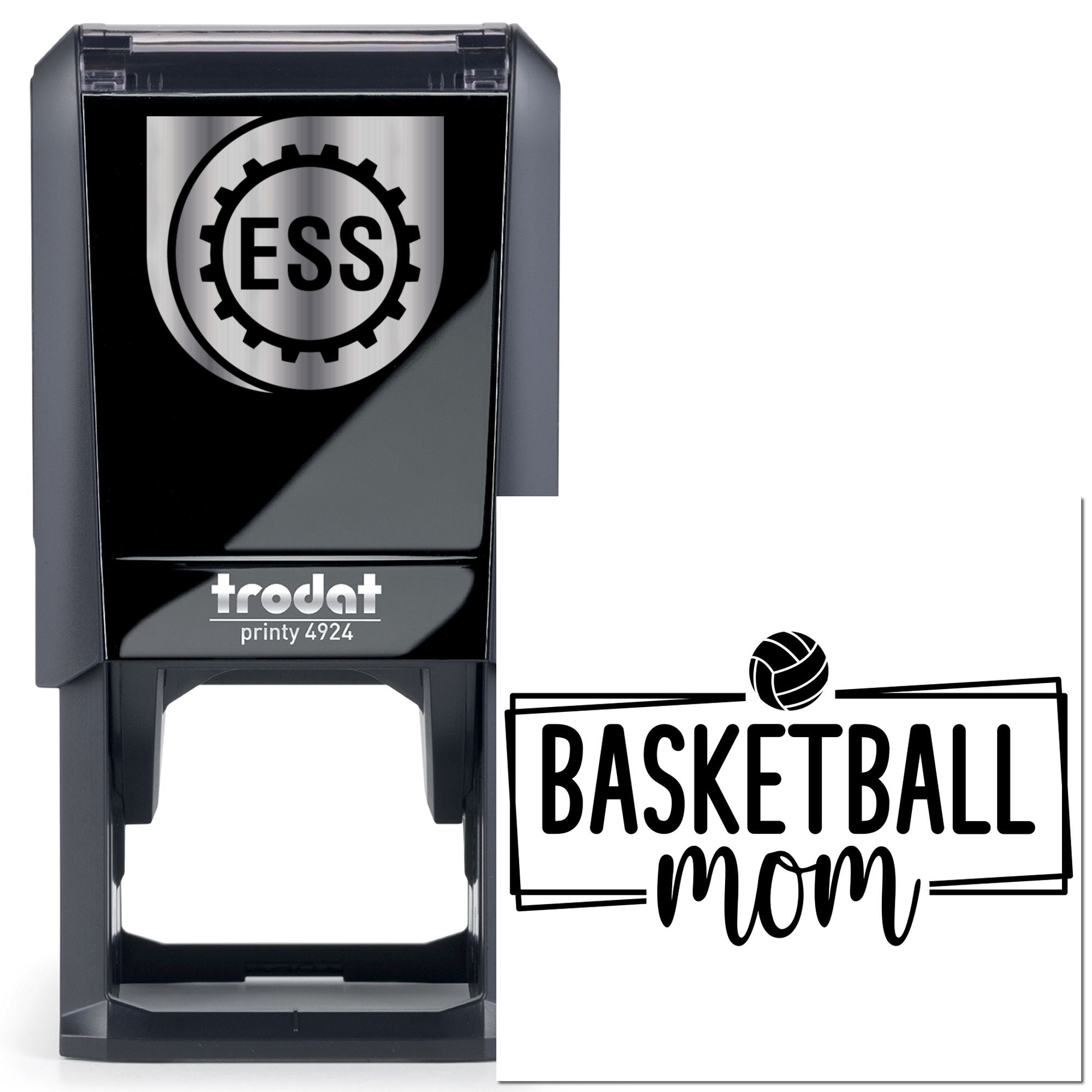 Self-Inking Basketball Mom Paper Craft Stamp