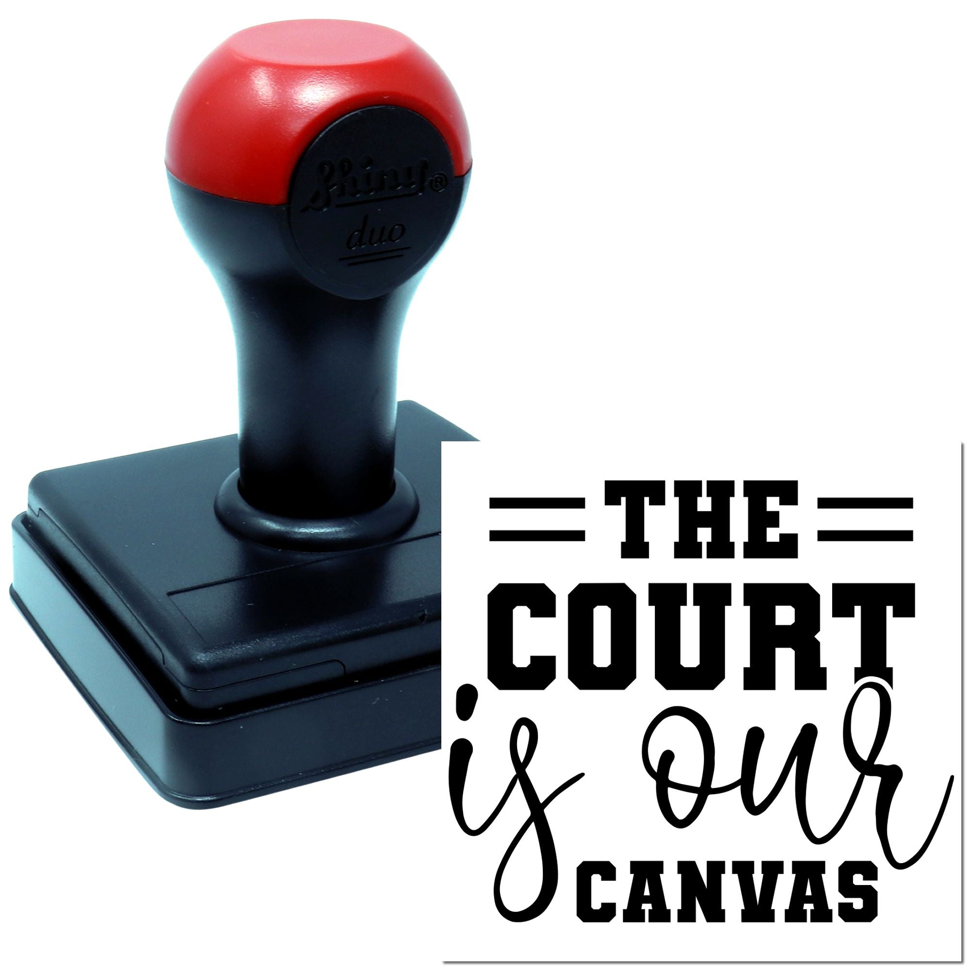 Duo Our Court Our Creative Canvas Hand Stamp