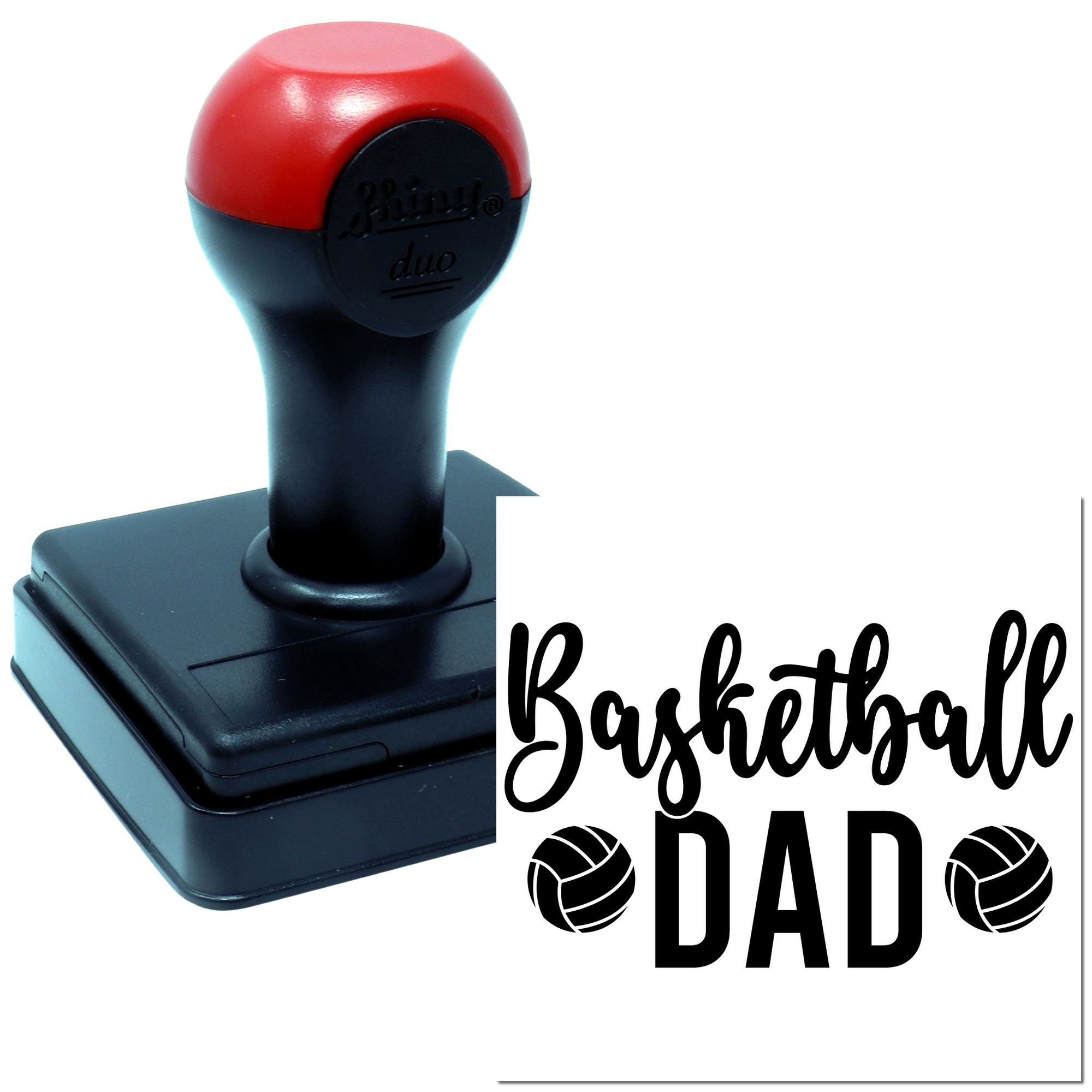 Duo Proud Basketball Dad Team Supporter Hand Stamp