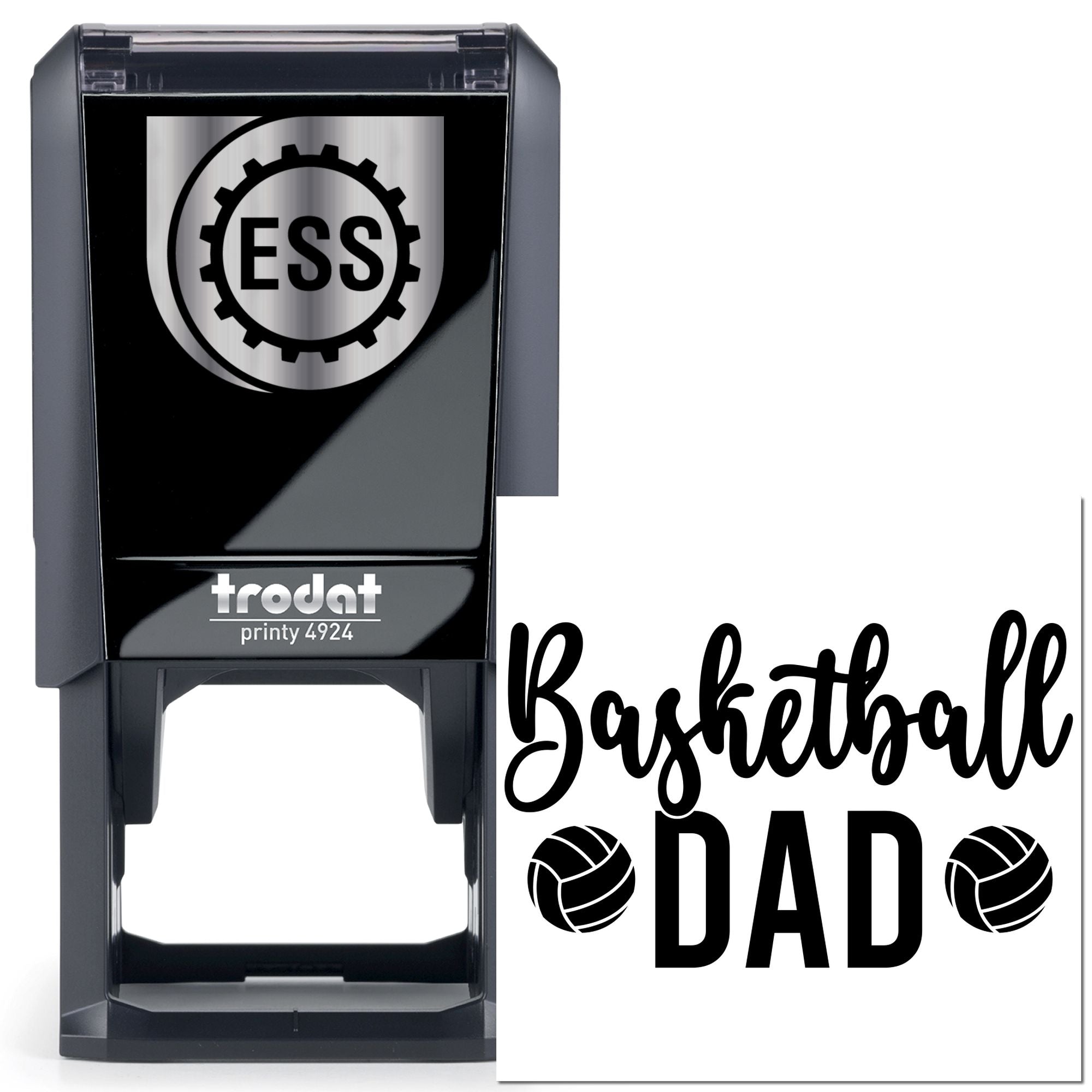 Self-Inking Basketball Dad Note Card Stamp