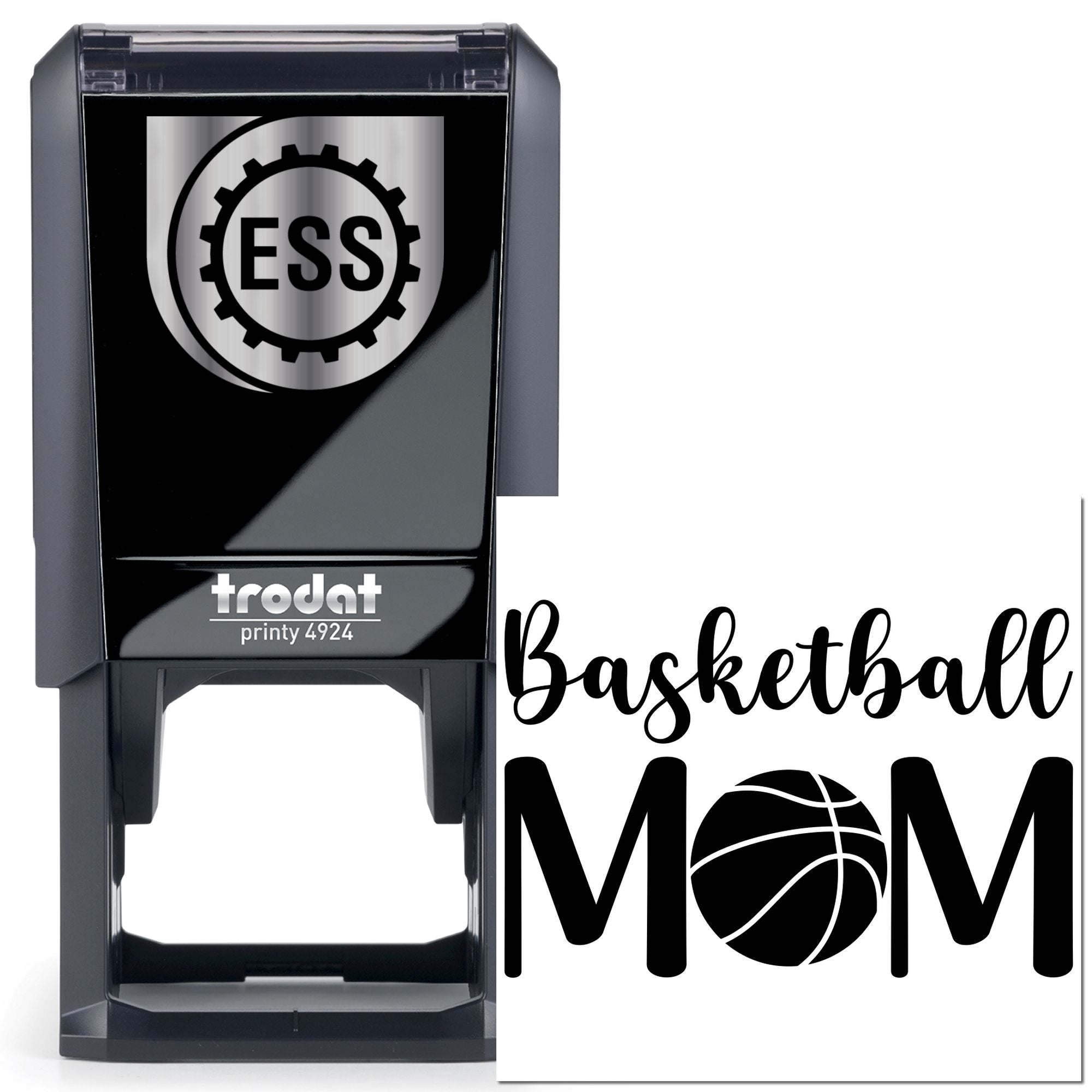 Self-Inking Basketball Mom Place Card Stamp