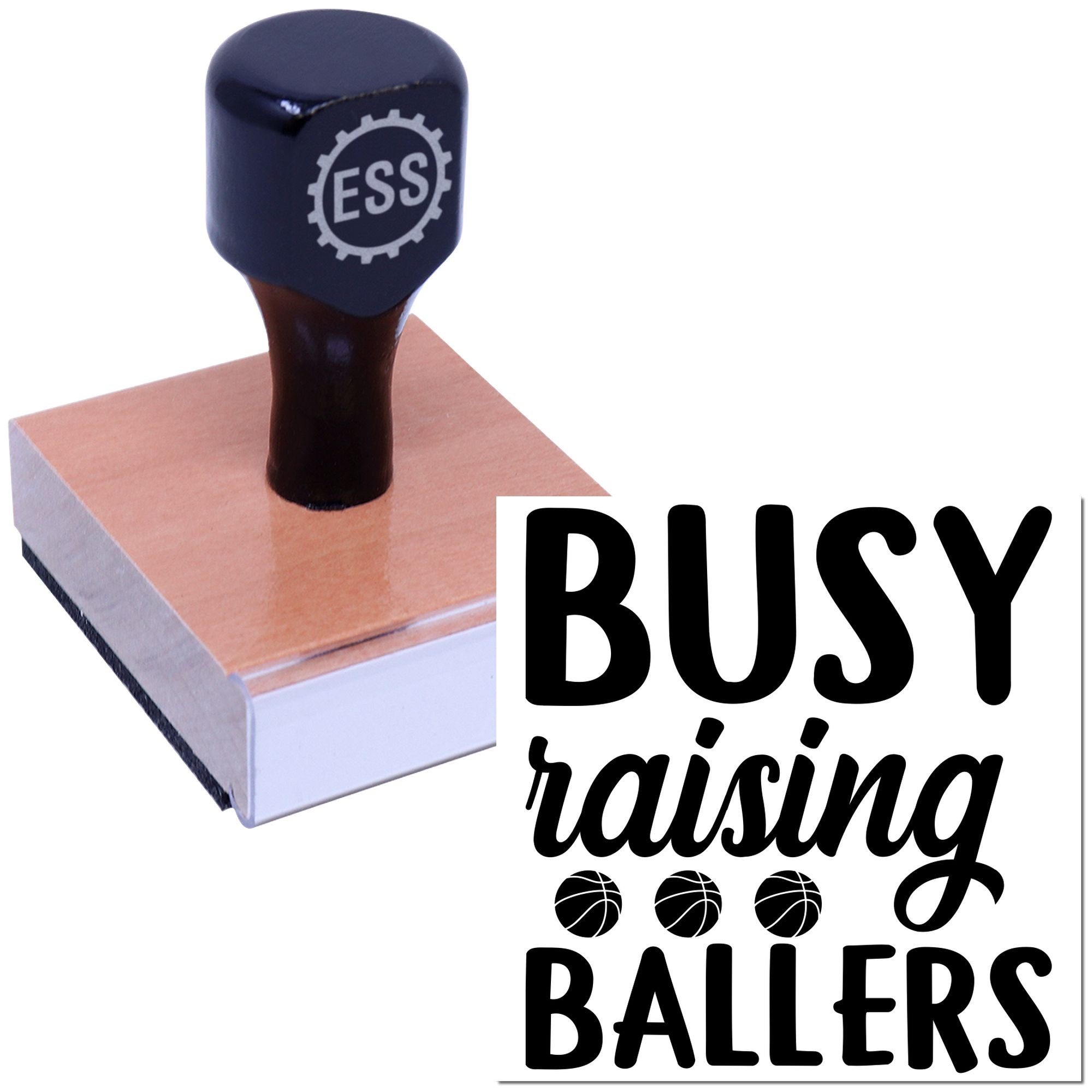 Basketball Parent Pride Crafting Rubber Stamp