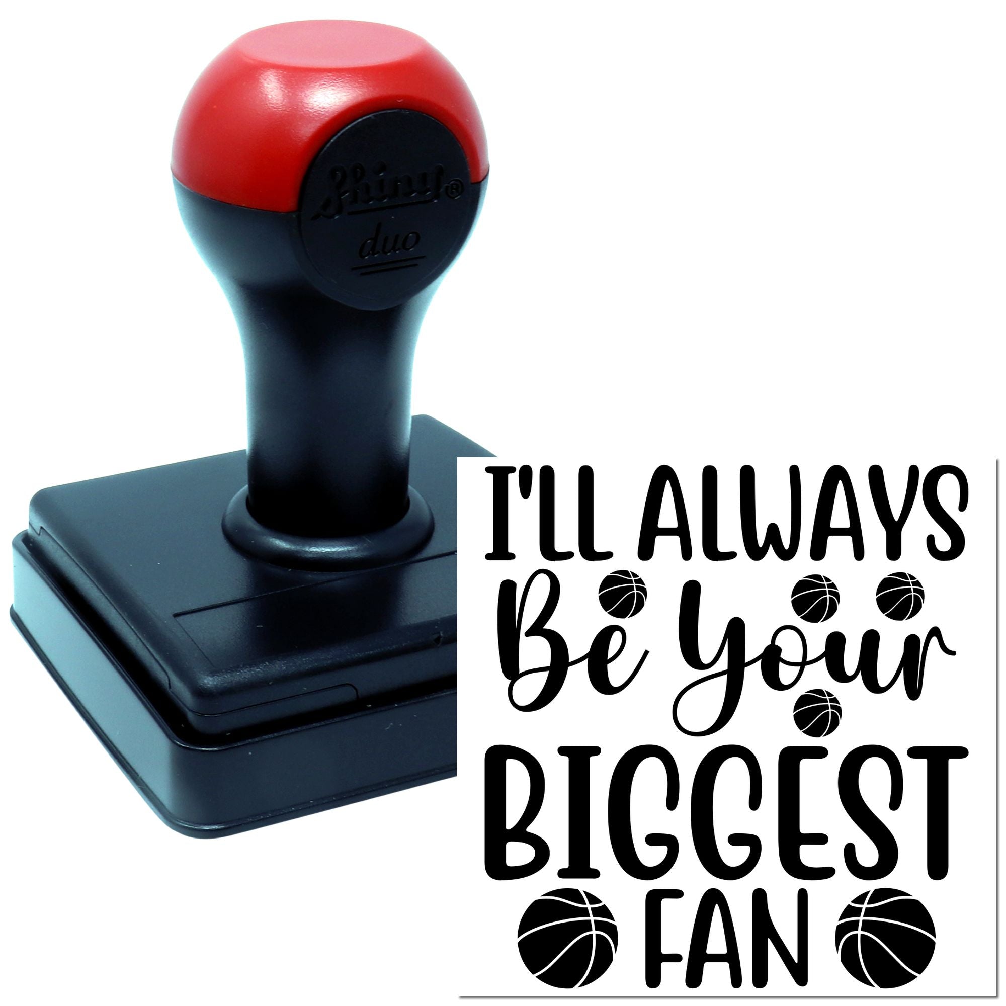 Duo Basketball Mom I'll Always Be Hand Stamp