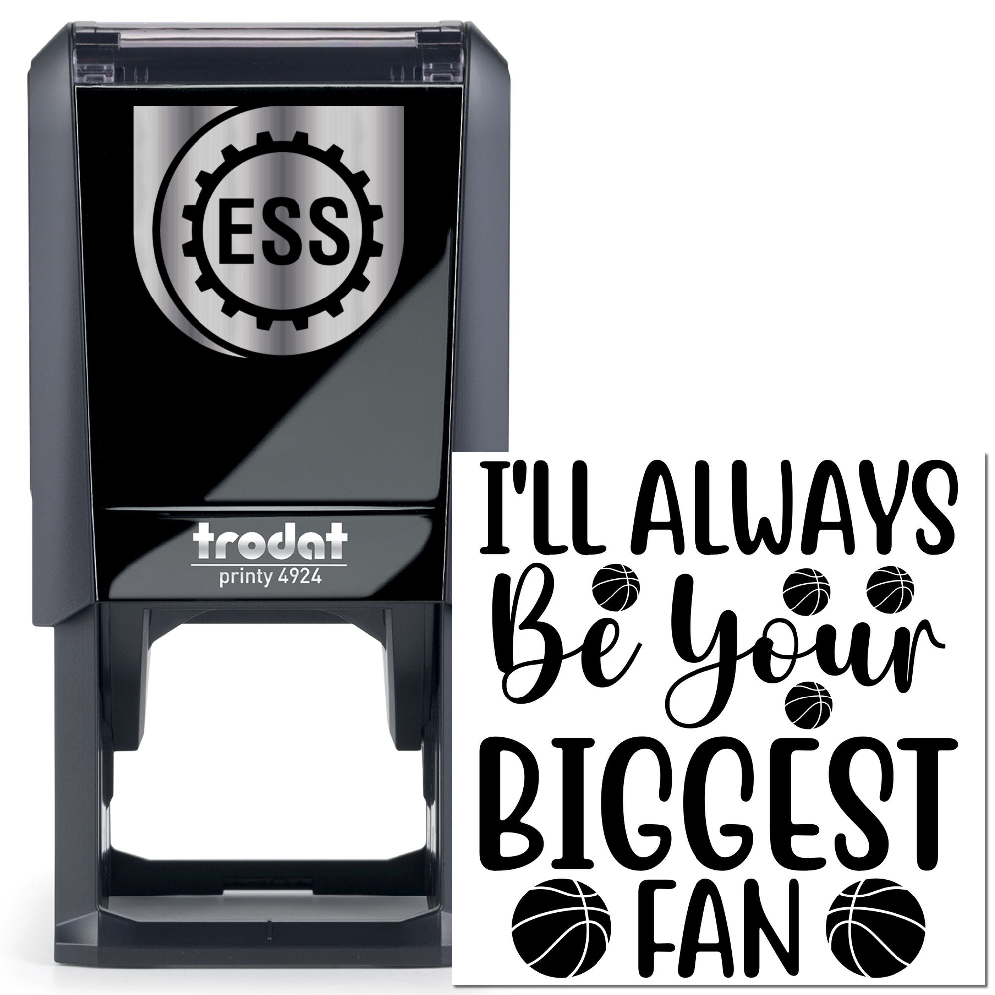 Self-Inking Basketball Fan Card Making Stamp