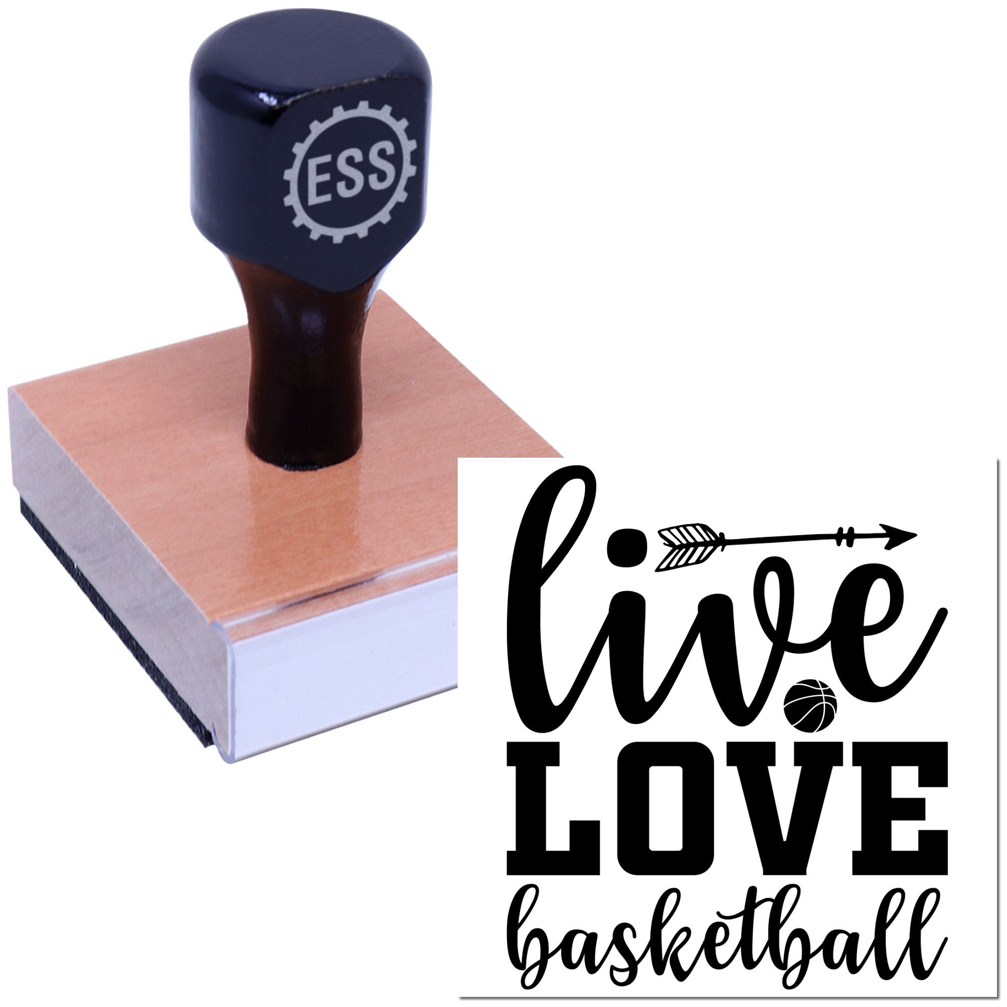 Arrow Hoop Passion Paper Craft Rubber Stamp