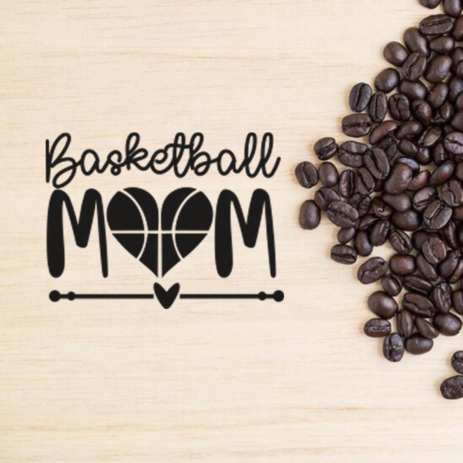 Duo Heartfelt Basketball Mom Love Design Hand Stamp
