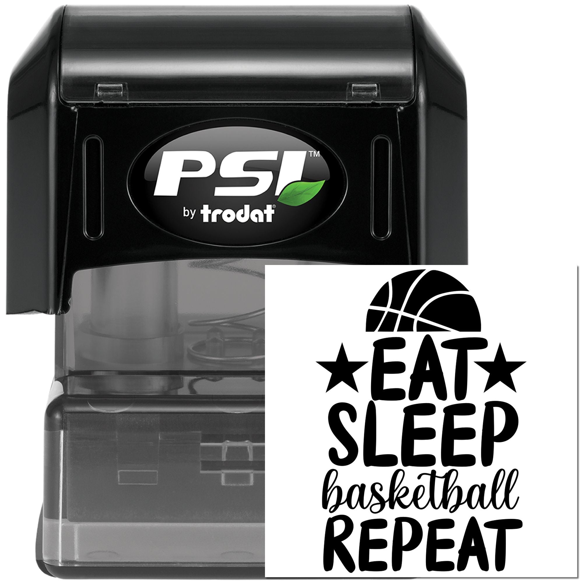 Pre-Inked Eat Sleep Basketball Postcard Stamp