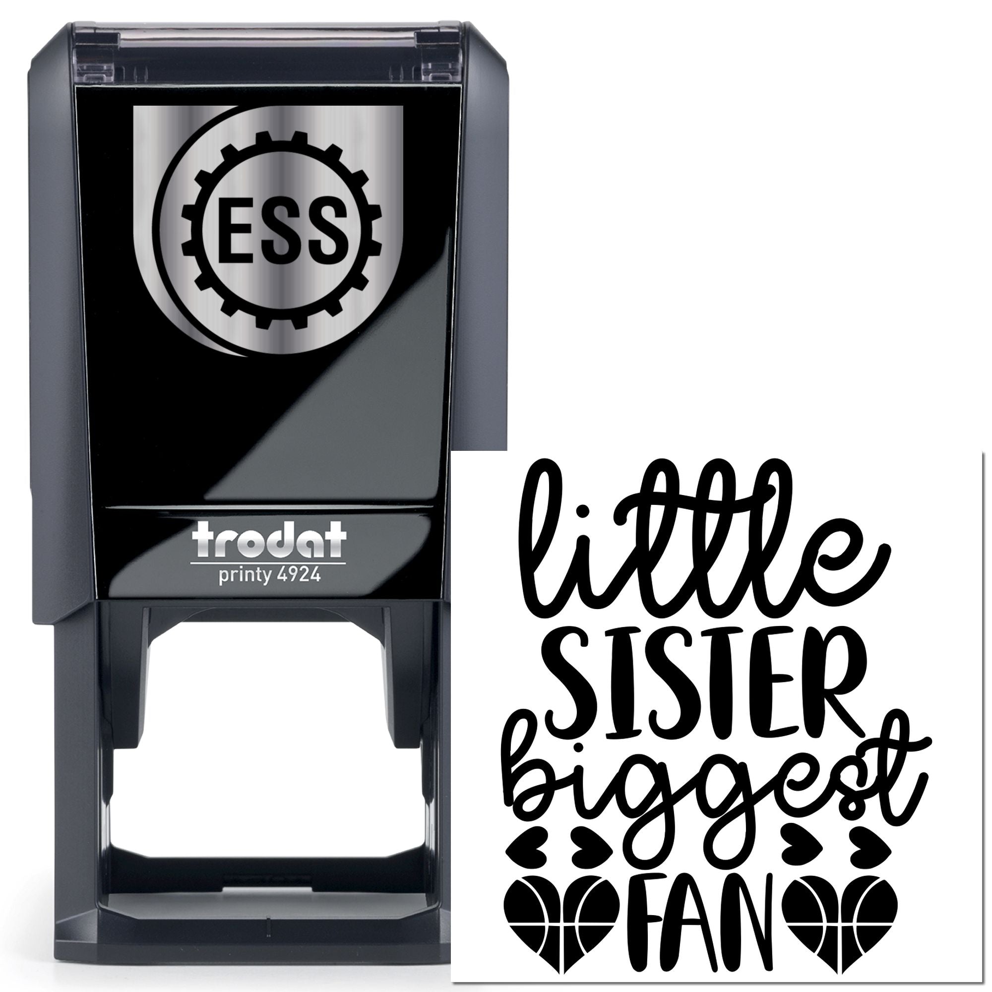 Self-Inking Little Sister Scrapbook Stamp
