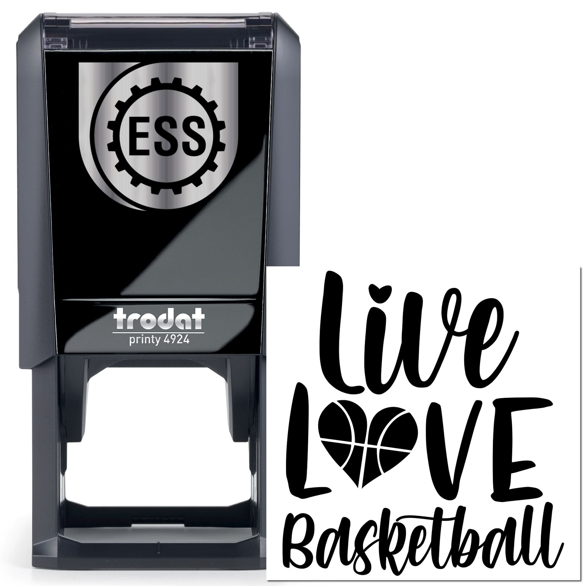Self-Inking Love Basketball Scrapbooking Stamp