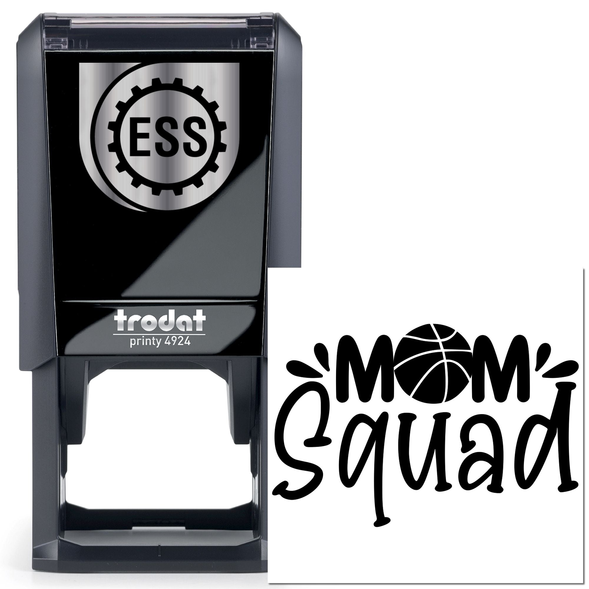 Self-Inking Mom Squad Card Stamp