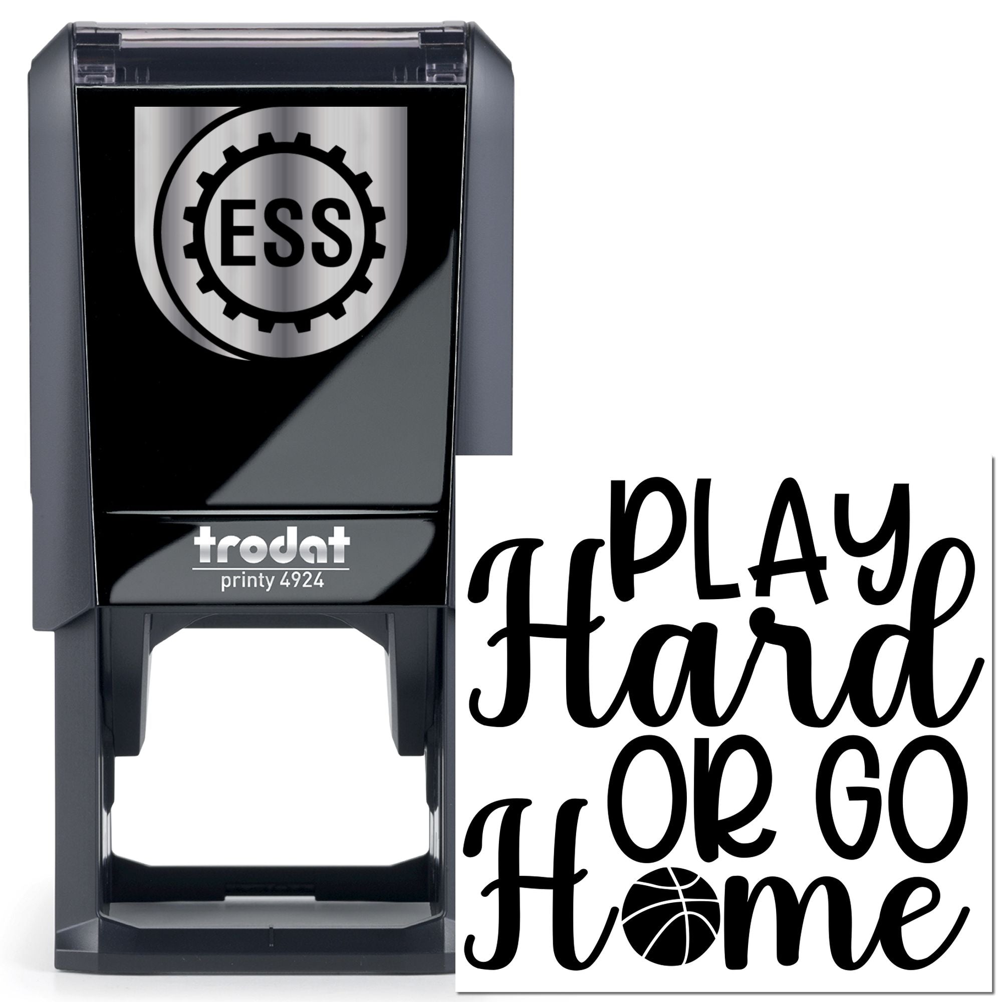 Self-Inking Play Hard Papercraft Stamp