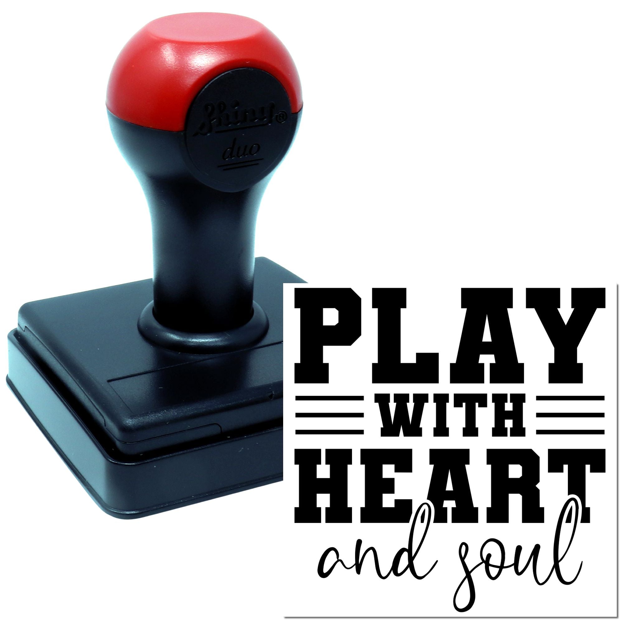 Duo Play With Heart And Soul Hand Stamp