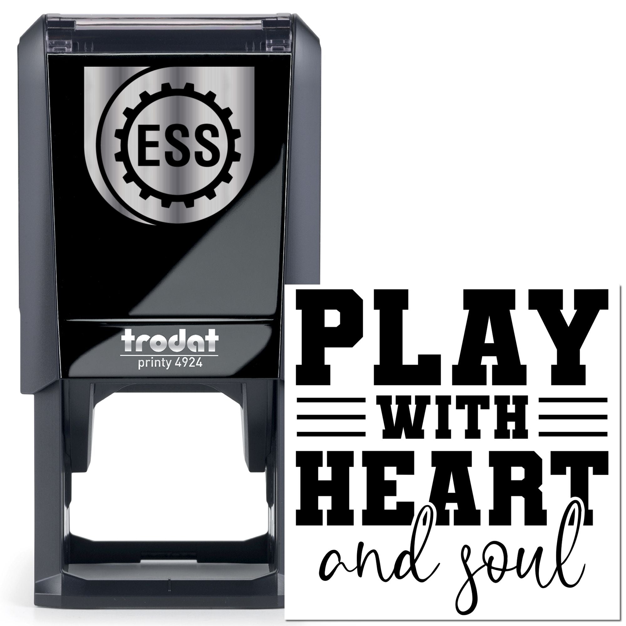 Self-Inking Playful Heart Cardmaking Stamp