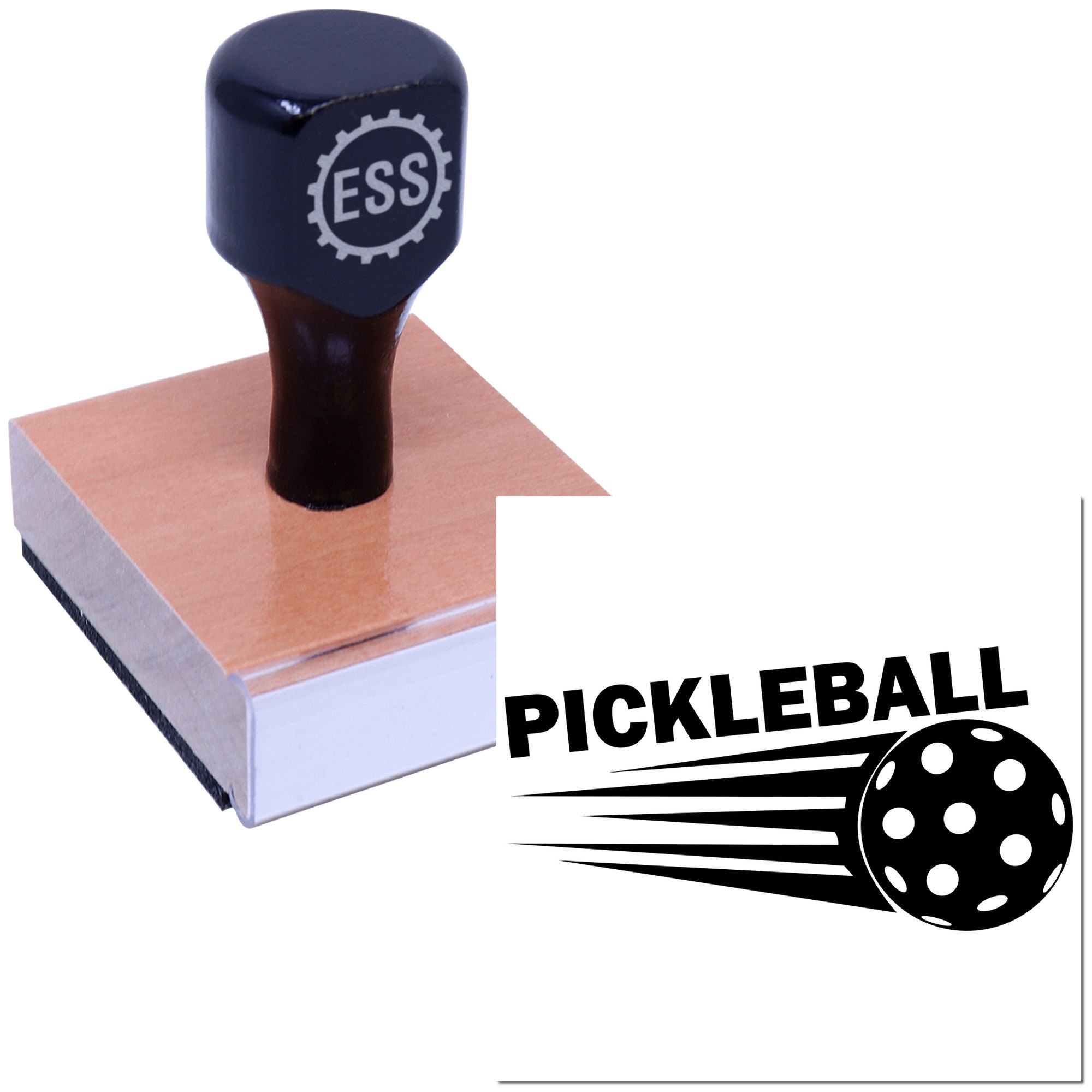 Pickleball Speed Flight Mini Card Rubber Stamp