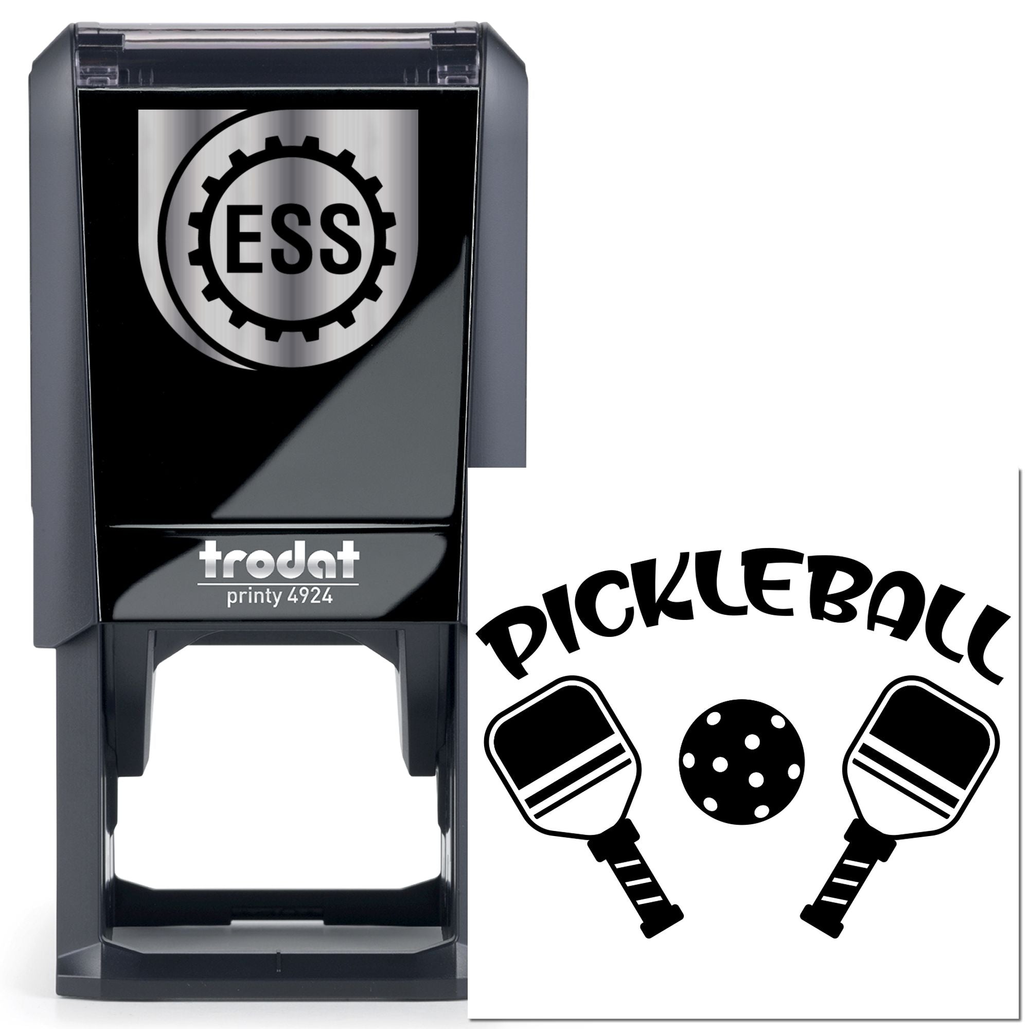 Self-Inking Pickle Ball Tag Stamp