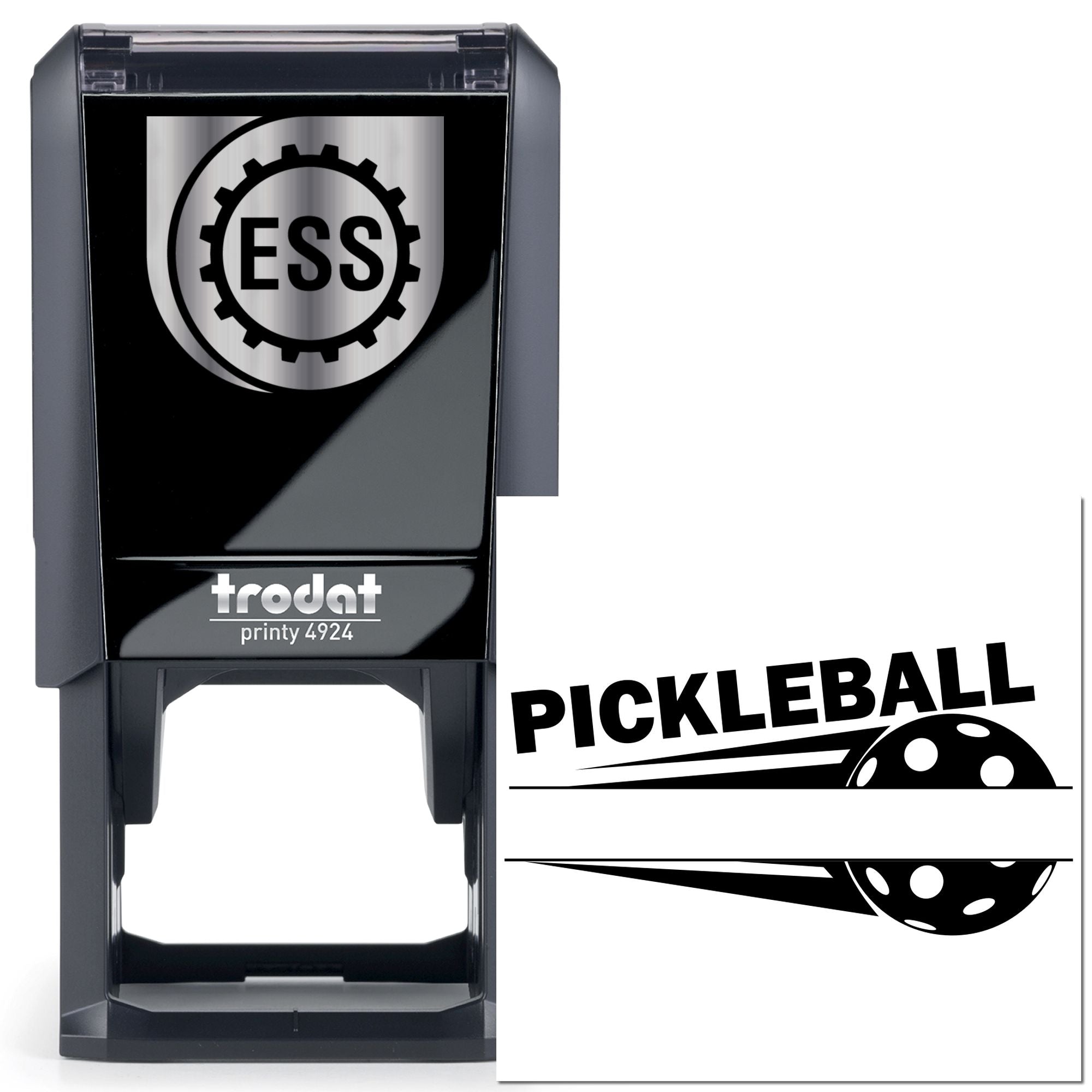 Self-Inking Pickleball Logo Party Favor Stamp