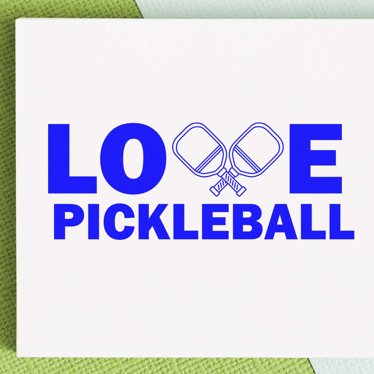 Self-Inking Love Pickleball Craft Stamp