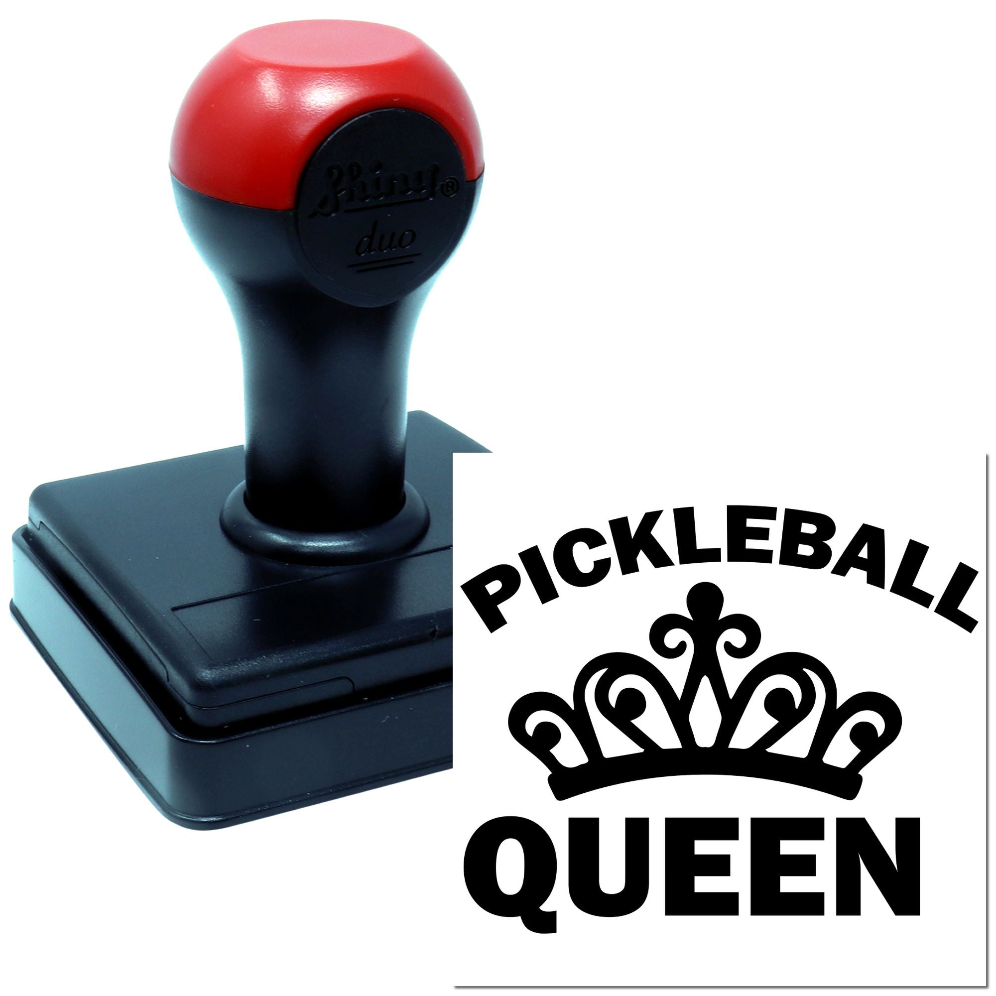 Duo Regal Pickleball Crowned Court Champion Hand Stamp