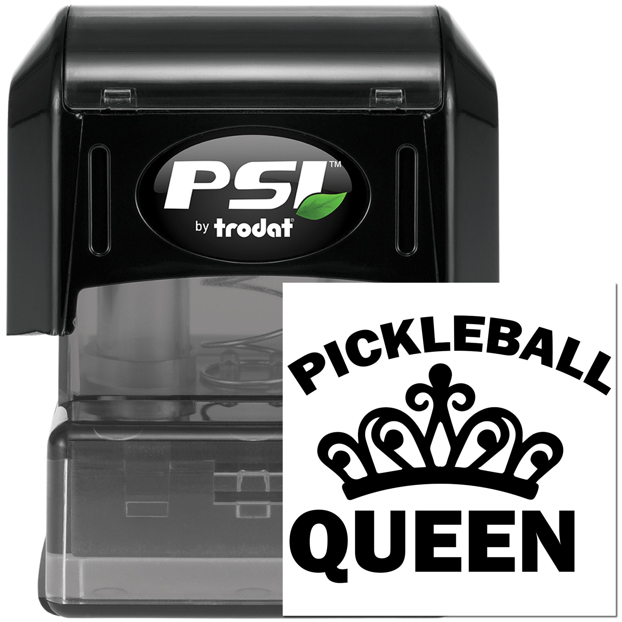 Pre-Inked Queen Of Pickleball Party Favor Stamp