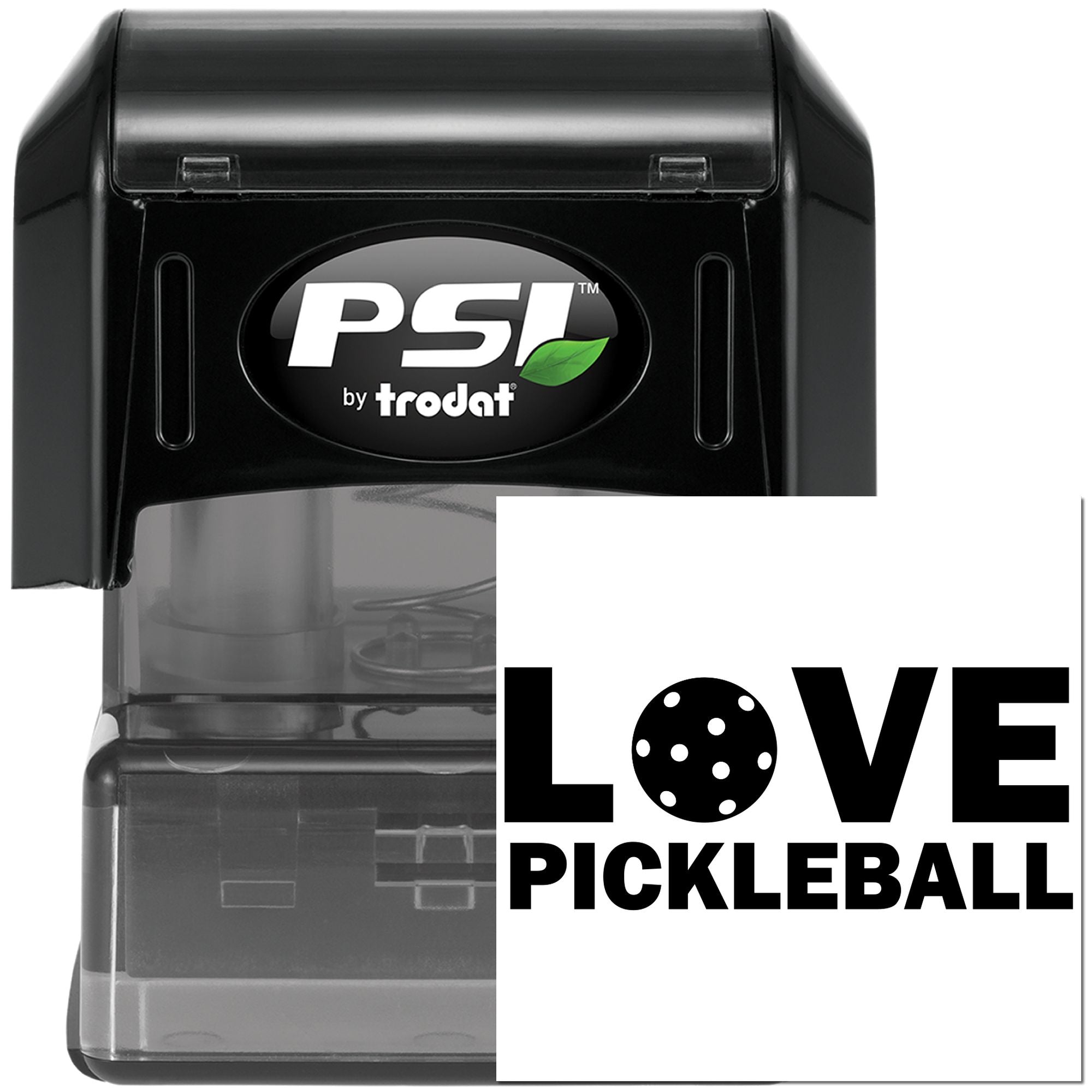 Pre-Inked Love Pickleball Ball Craft Stamp
