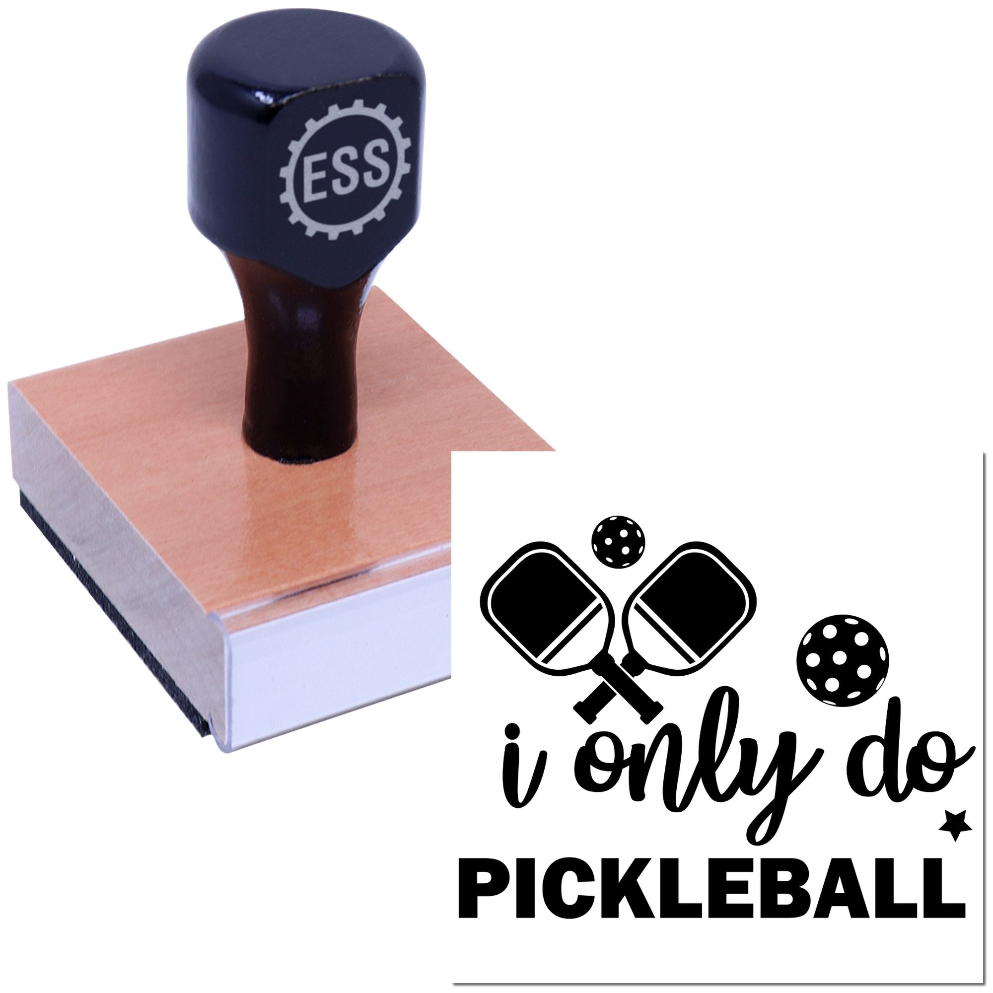 Crossed Paddle Passion Card Making Rubber Stamp