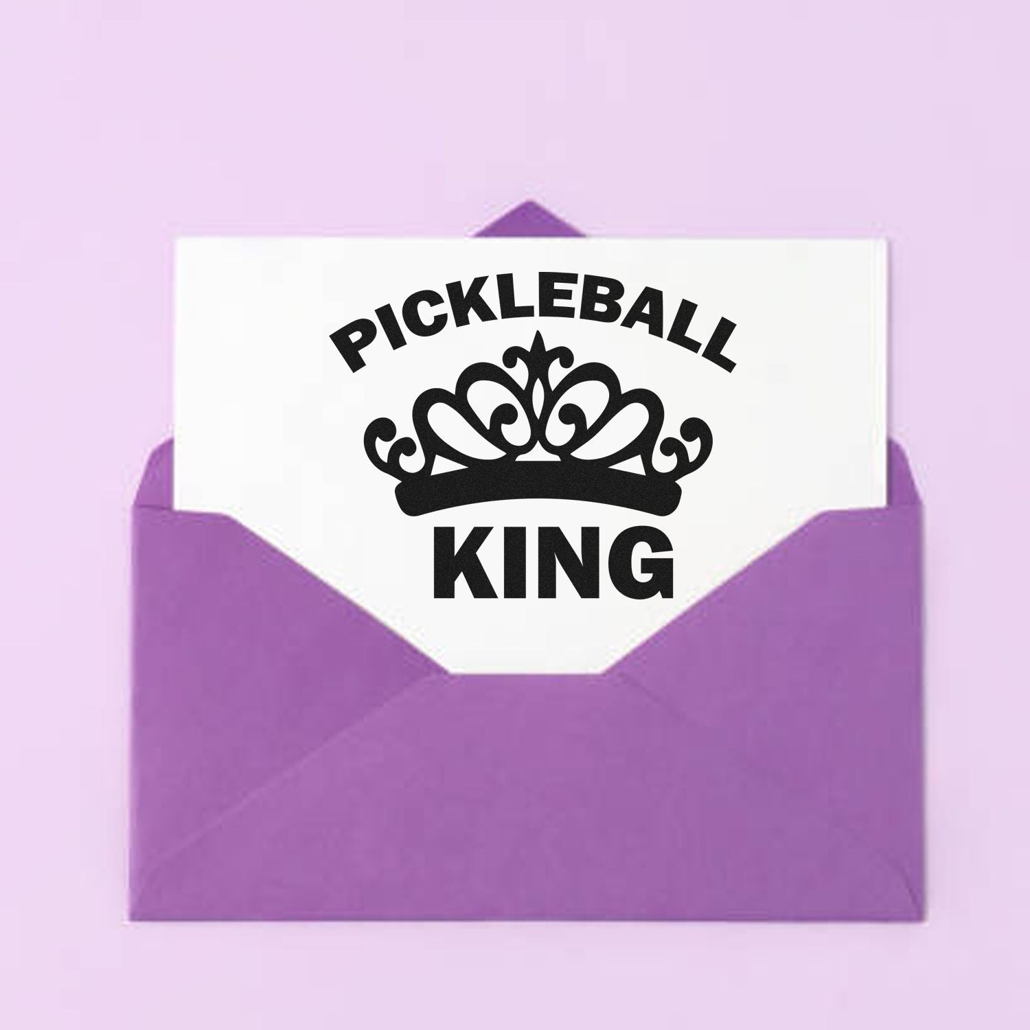 Self-Inking Crowned King Card Making Stamp